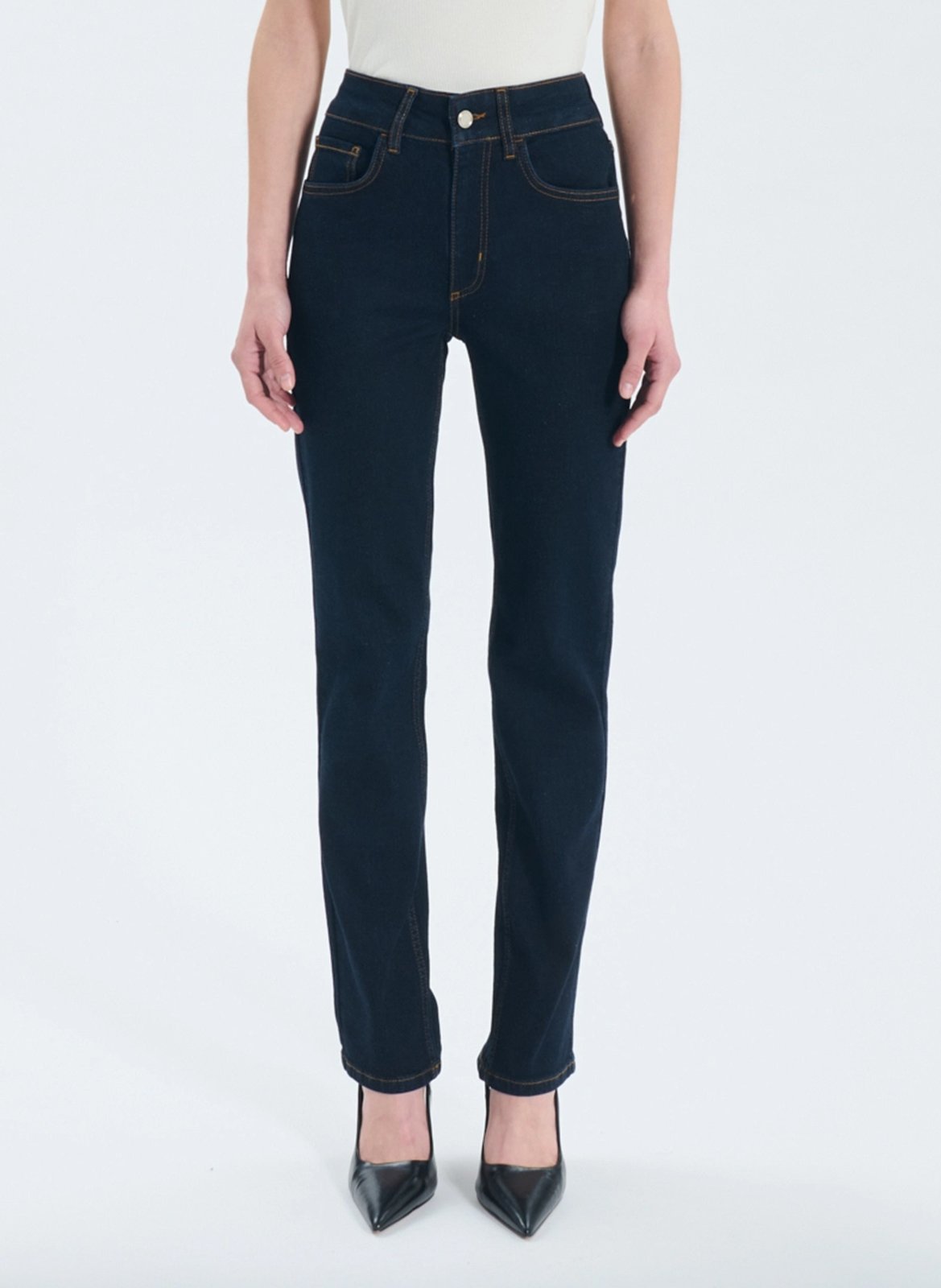 Rechte jeans - katoenblend ZAPA Zwart