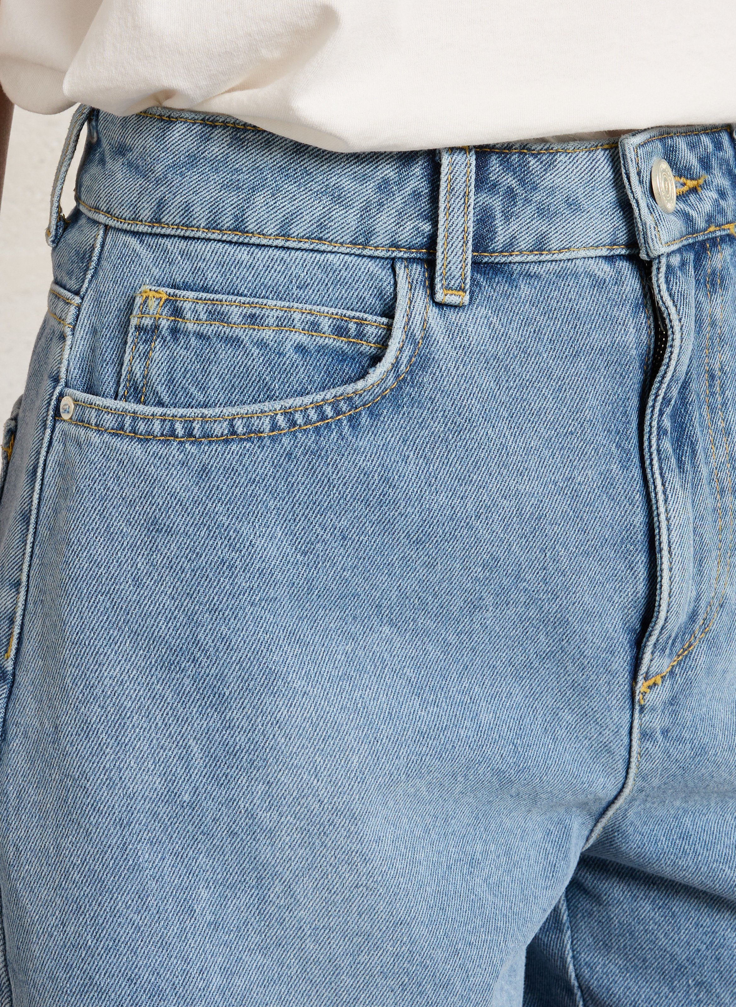 Baumwollshorts mit hohem Bund SUD EXPRESS Blau