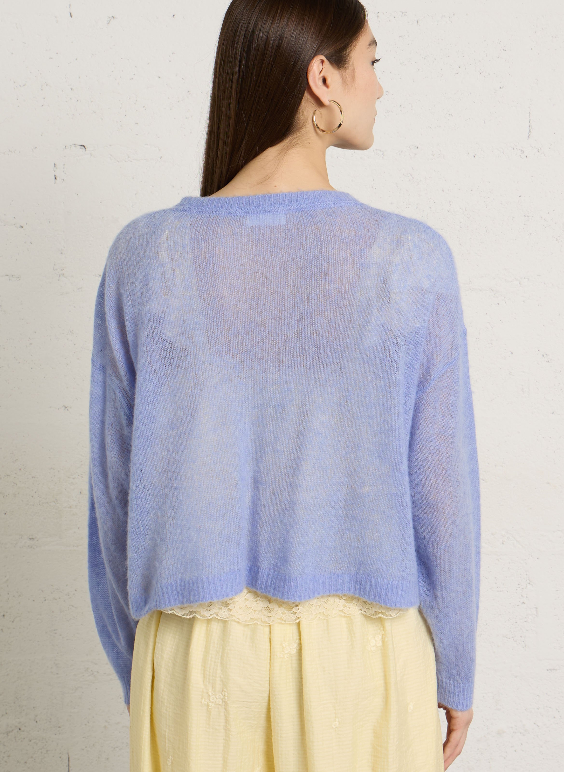 Recht vest met ronde hals AMERICAN VINTAGE Blauw