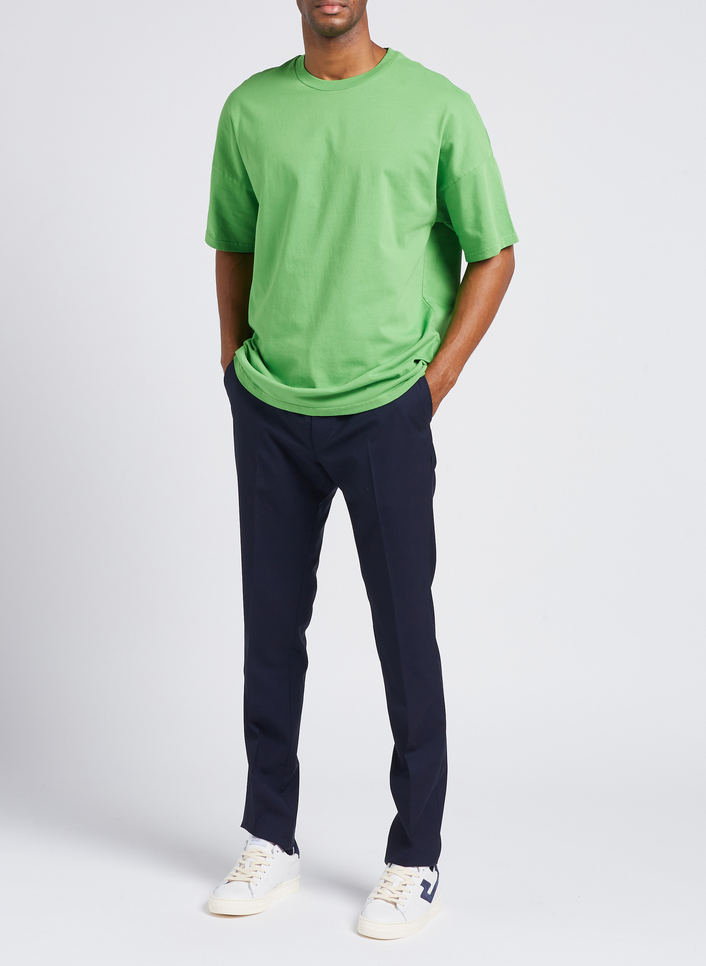 Plissierte Anzughose aus Wolle, Slim Fit SAISON 1865 Blau