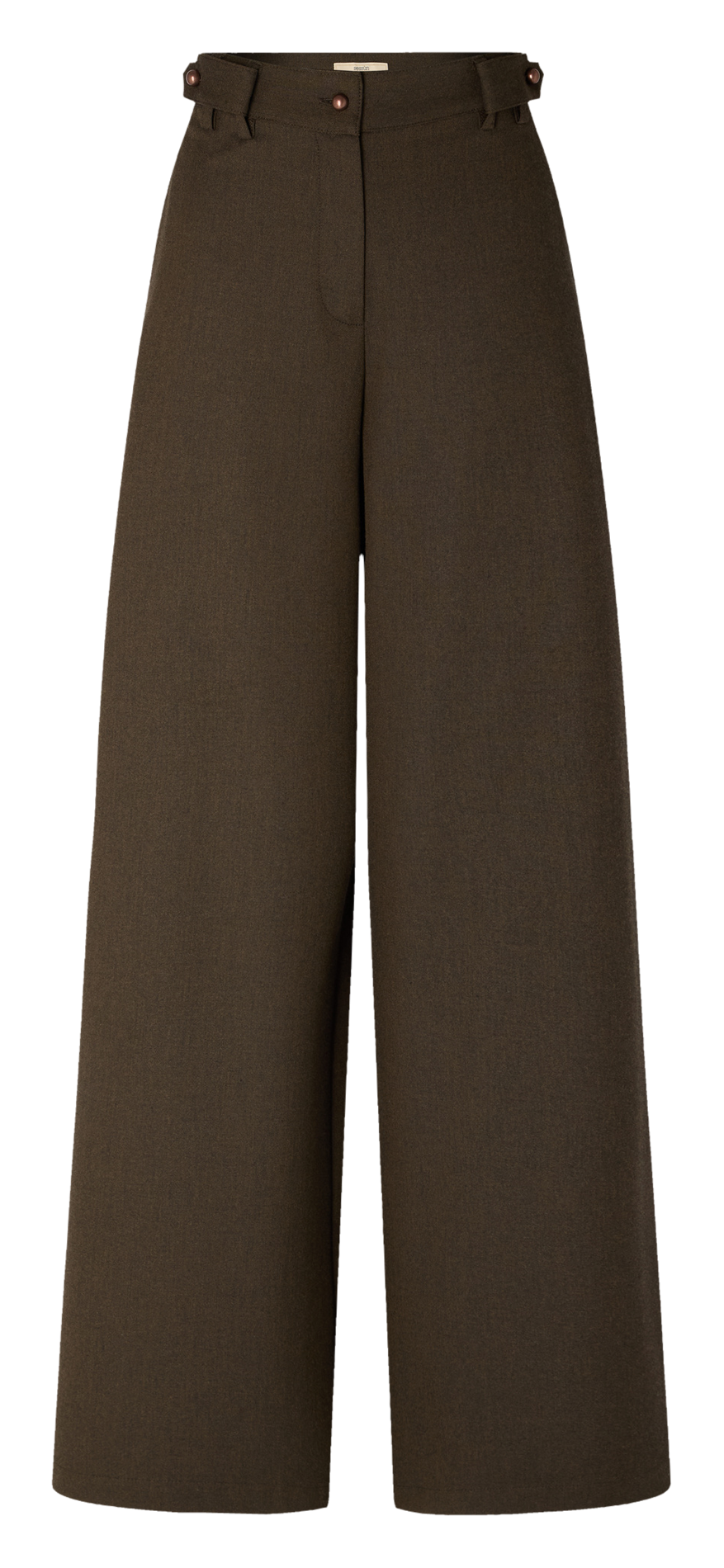 Wijde broek met bretels SESSUN Kaki