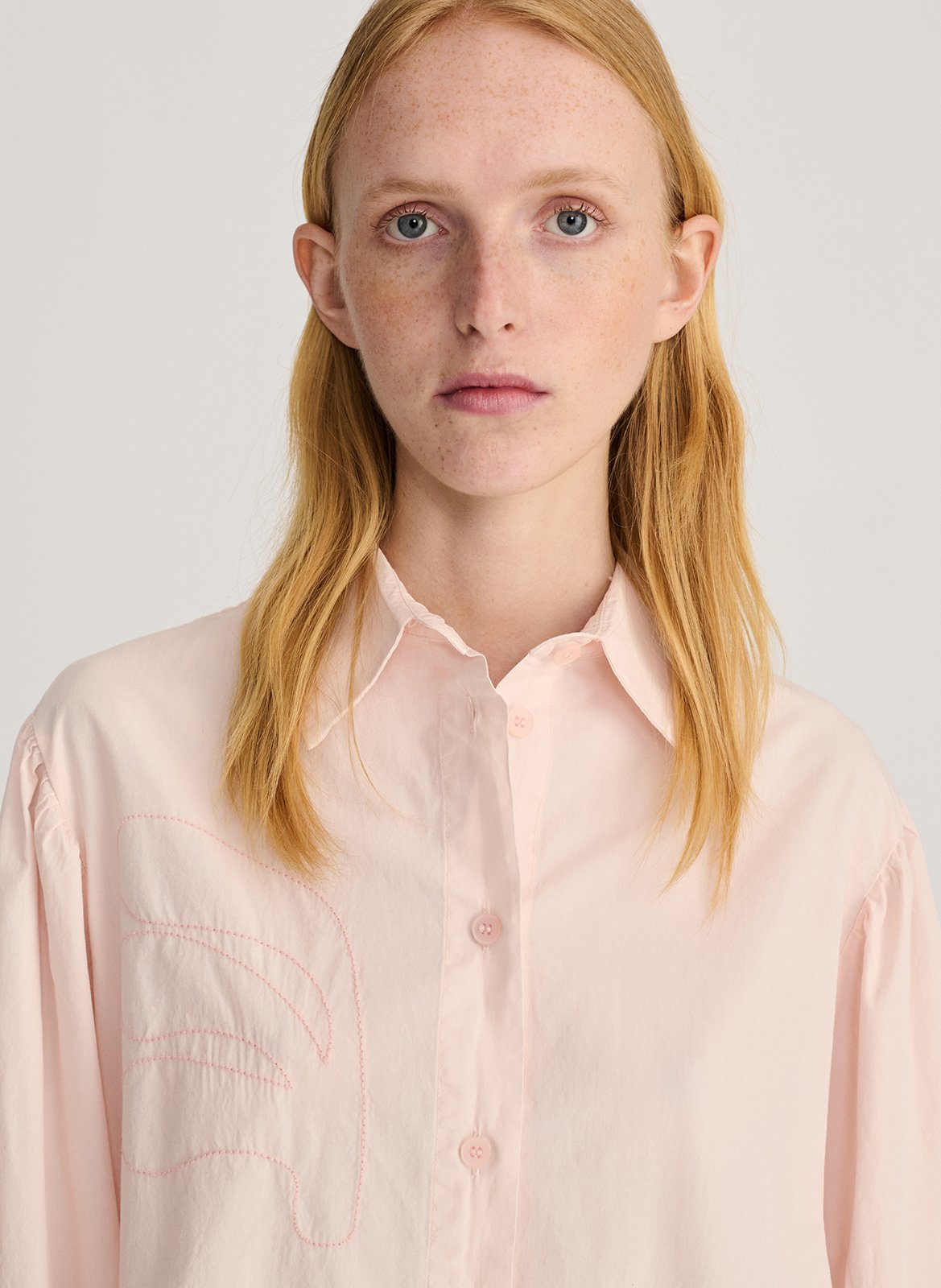 Loose-fit organic cotton shirt BOBO CHOSES Pink