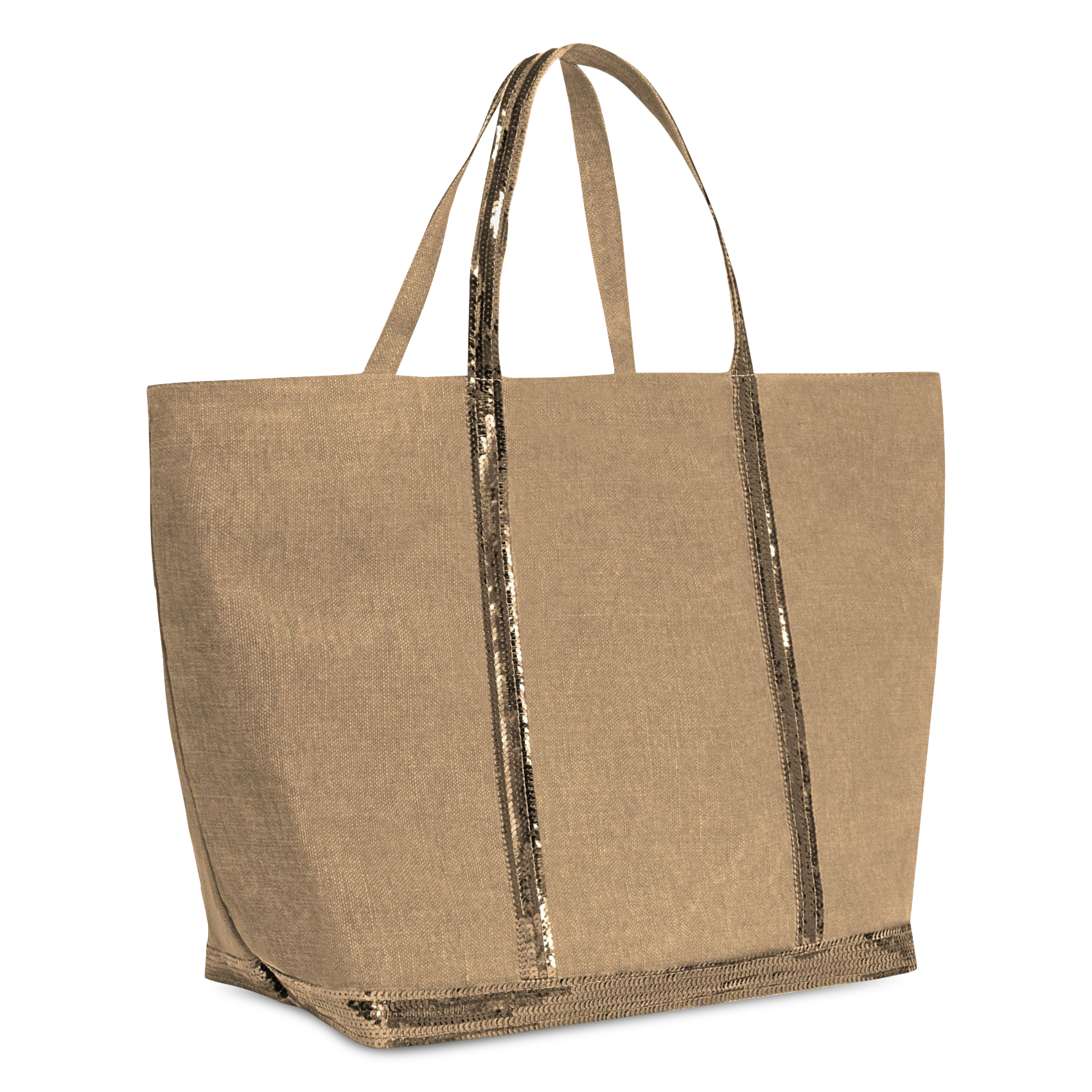 Cabas brodé sequins en lin | Beige VANESSA BRUNO Femme