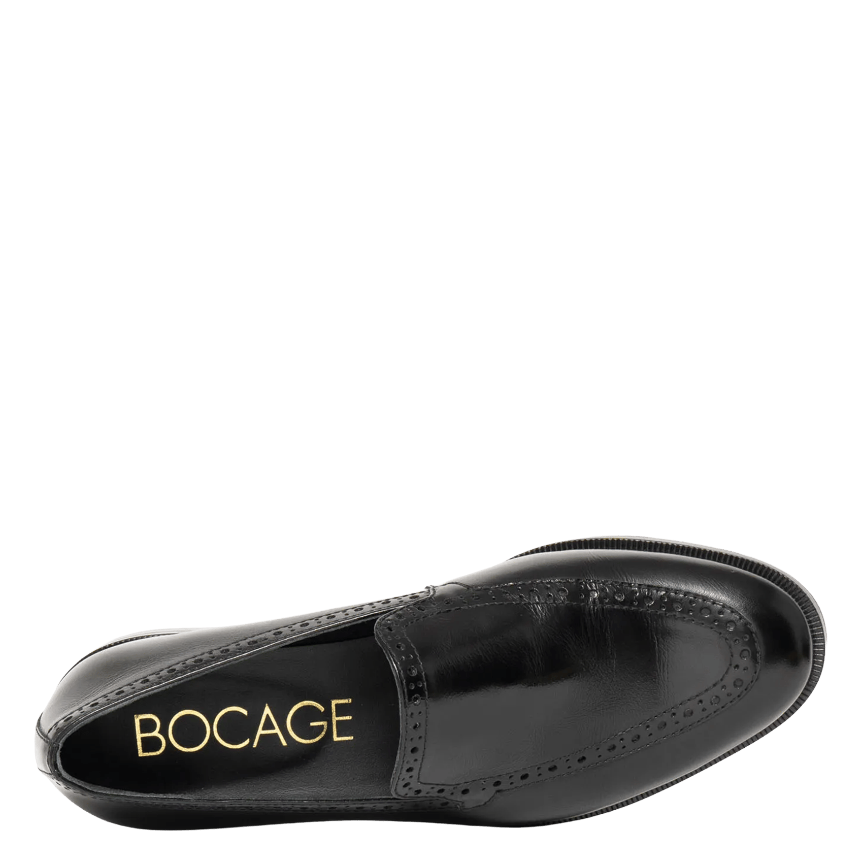 Ledermokassins BOCAGE Schwarz
