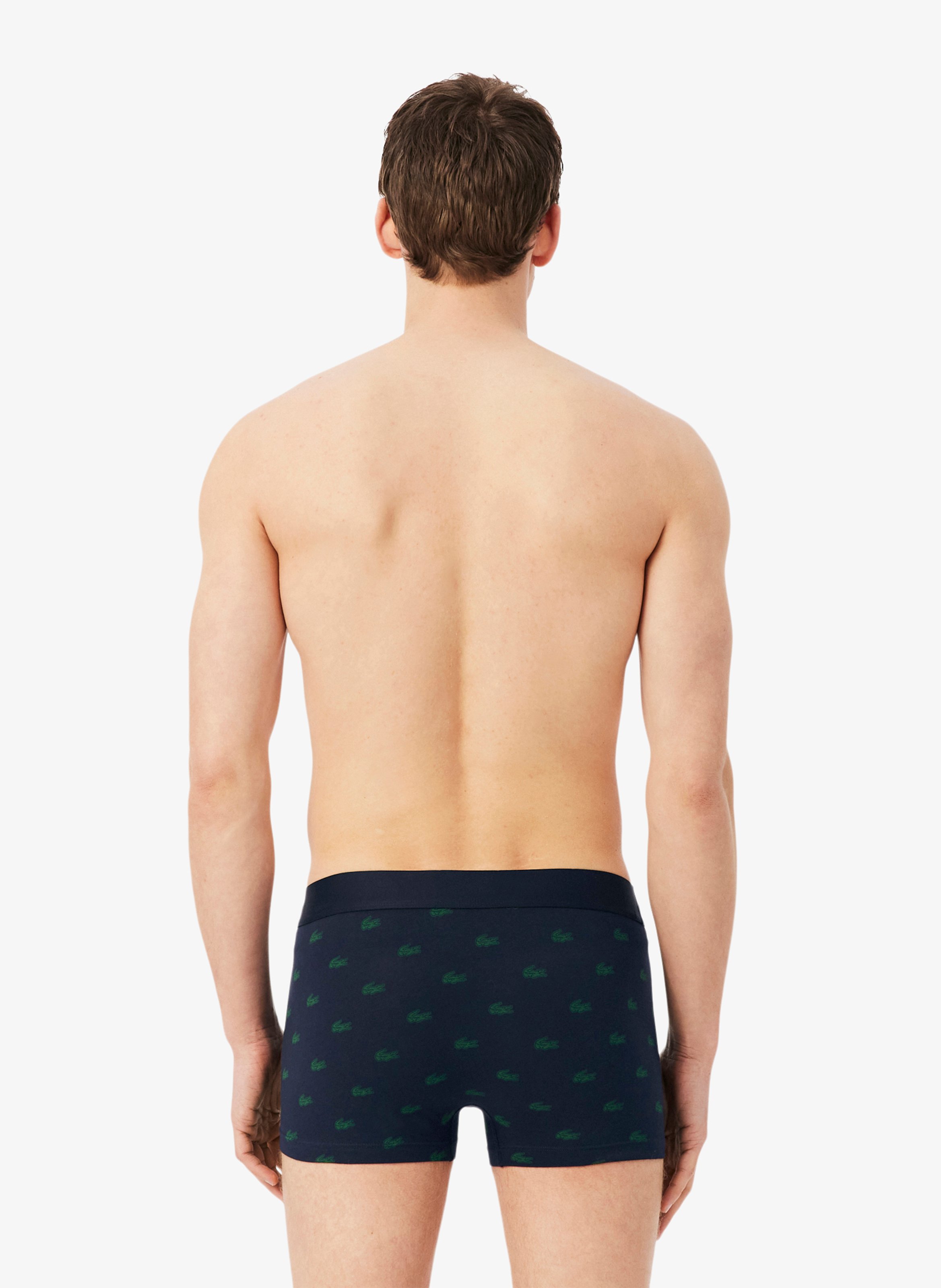 Set of 3 short boxer briefs in blended cotton LACOSTE Multicolored