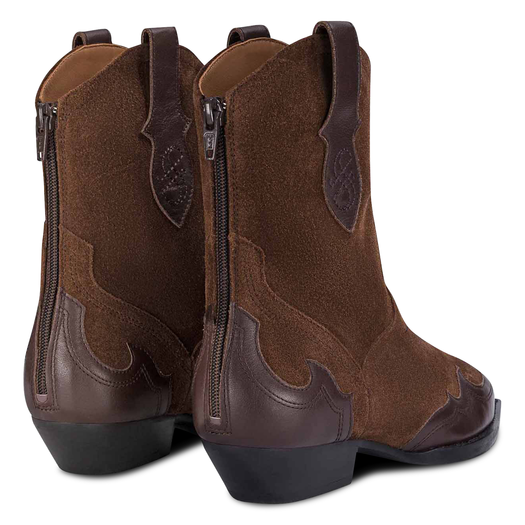 Bottines en cuir SOCQUE PARIS Marron