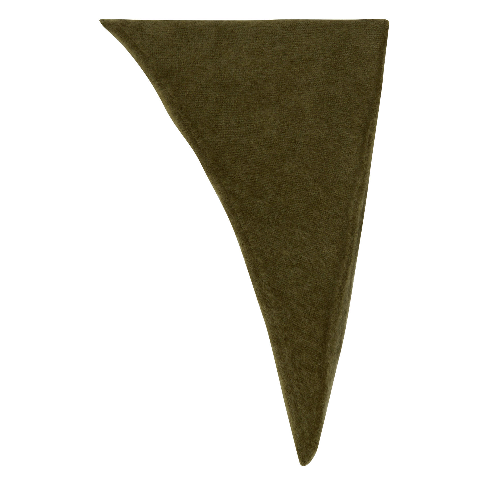 Dreieckiger Schal aus gemischtem Mohair SURPRISE Khaki