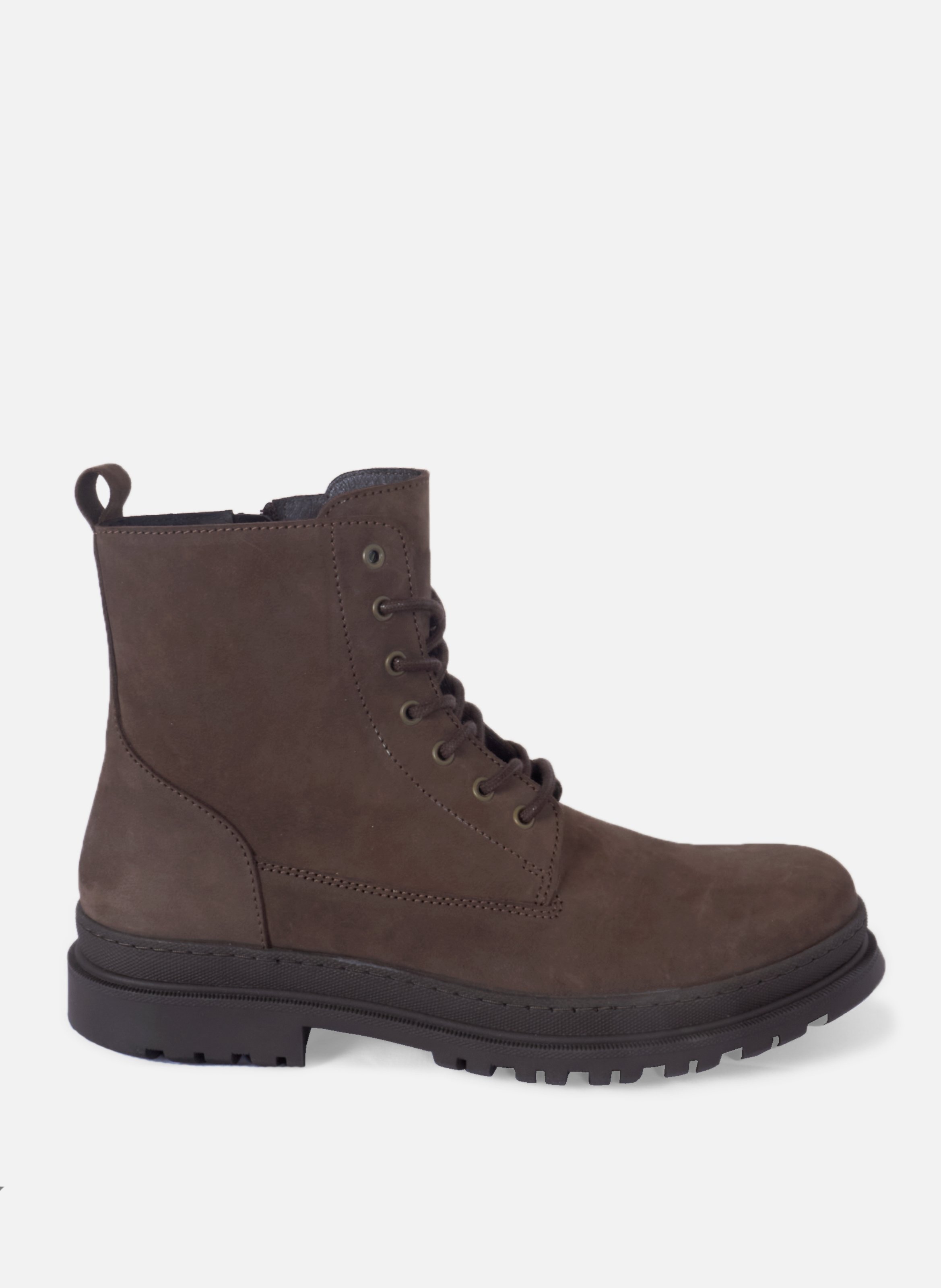 Boots lacing sacha leather nubuck black JULES & JENN Brown