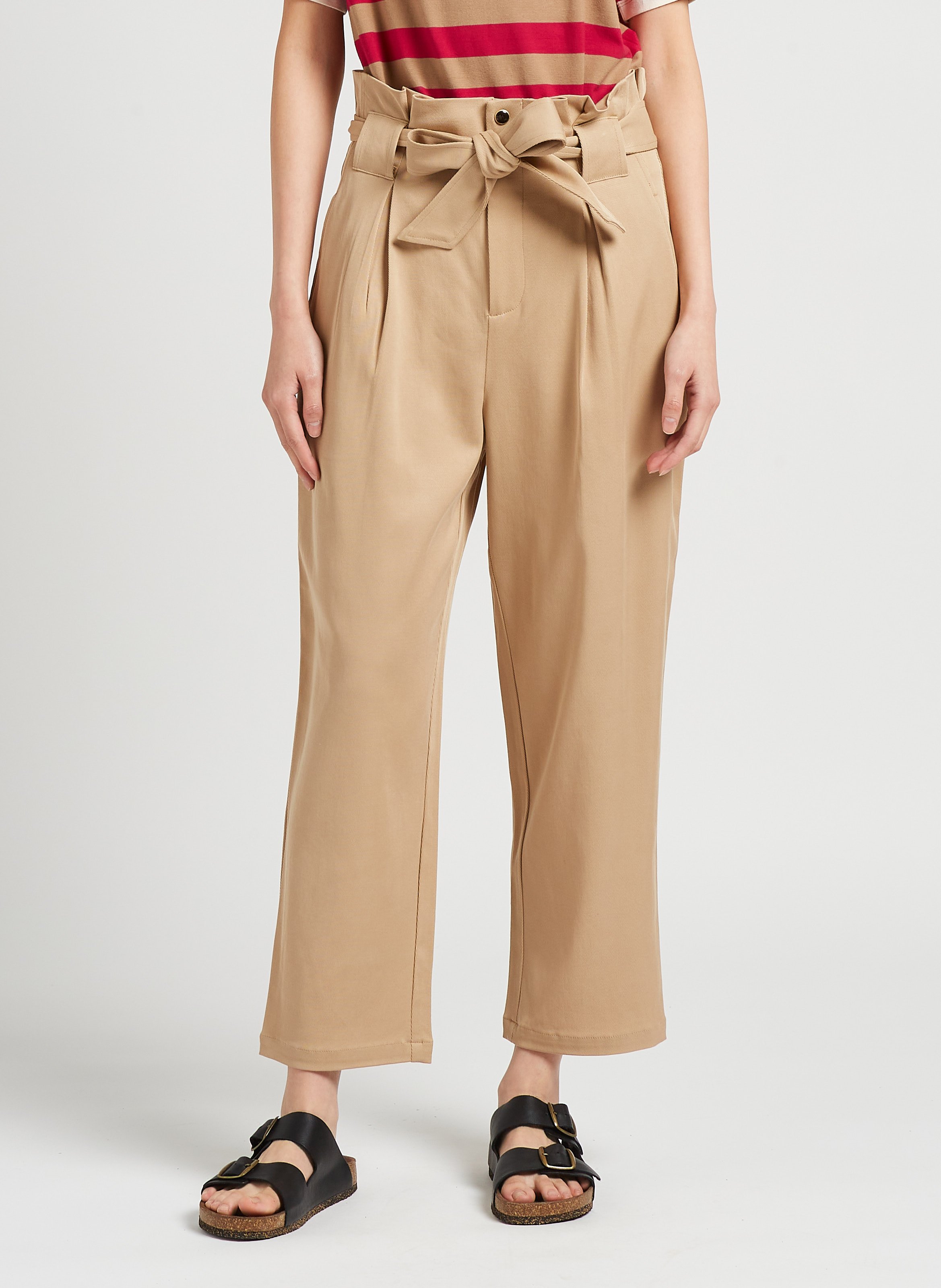 Gerade geschnittene Taillenhose SCOTCH AND SODA Beige