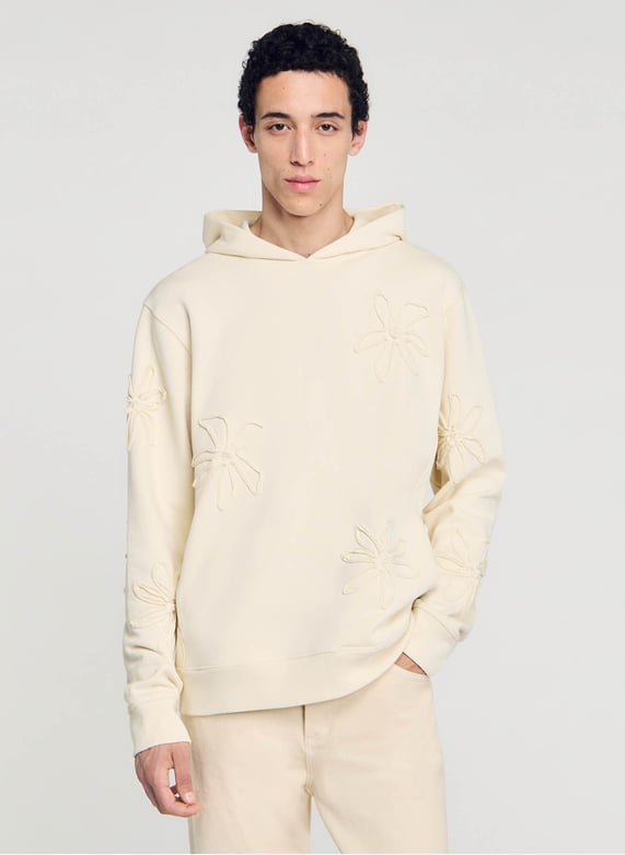 Sweat Sandro A Fleur Sweat A Capuche Sandro Femme Sweat à