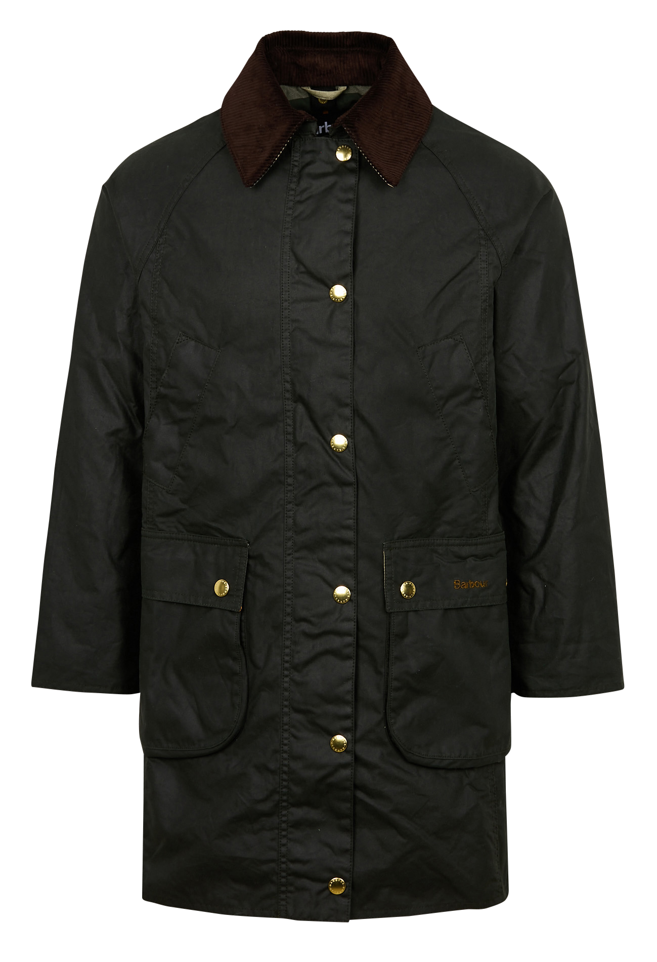 Cotton classic-collar parka Sage ancient Barbour - Women