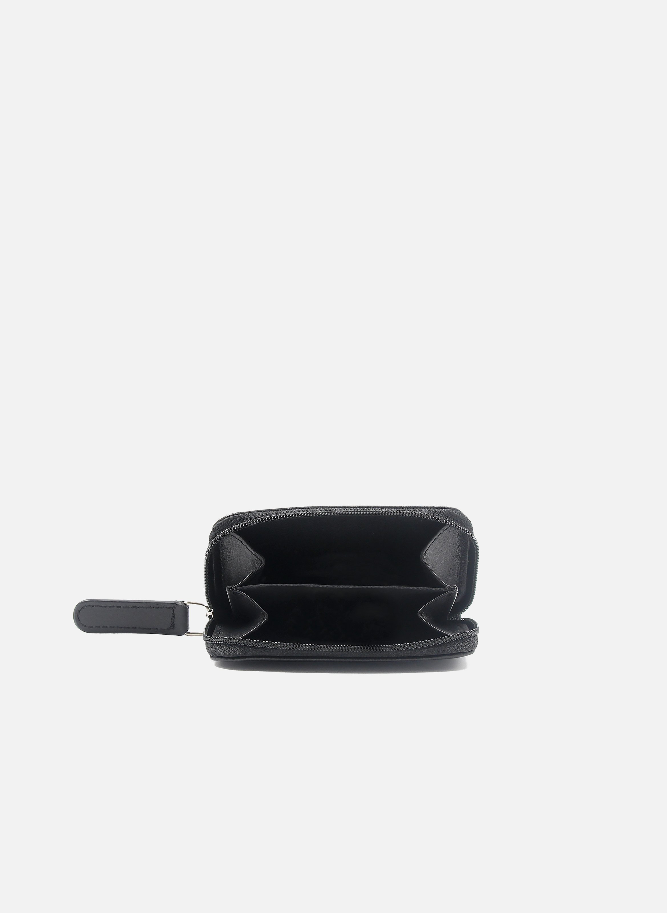 Smooth leather coin purse JULES & JENN Black