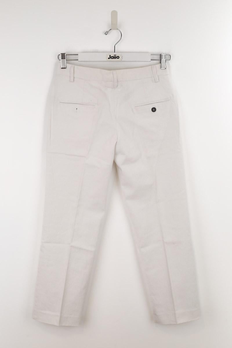 Slim-fit cotton cargo pants ISABEL MARANT - Seconde Main White
