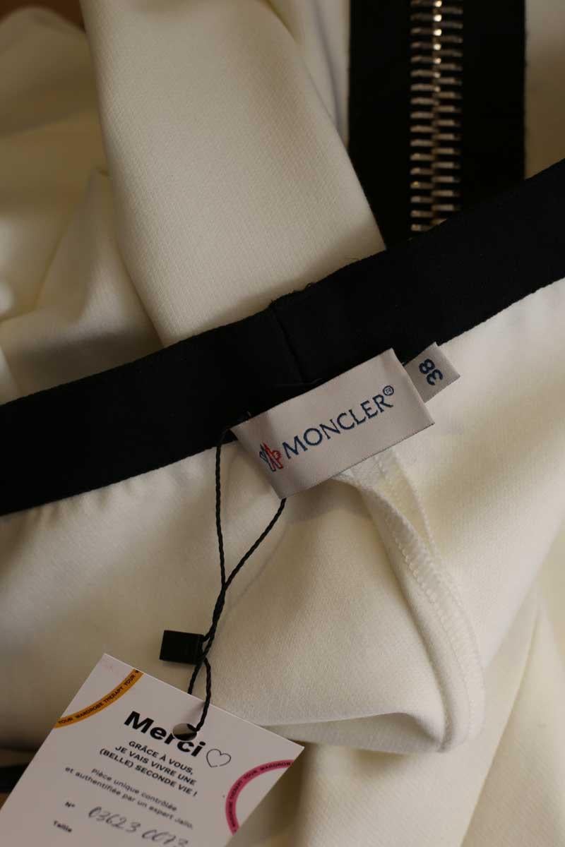 White slim fit pants MONCLER - Seconde Main White