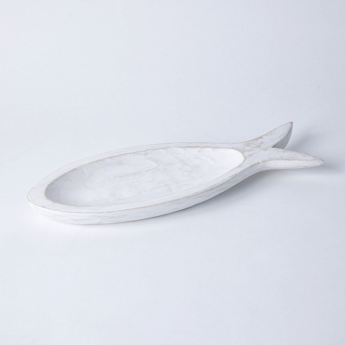 Wooden sardine tray FACTORY White