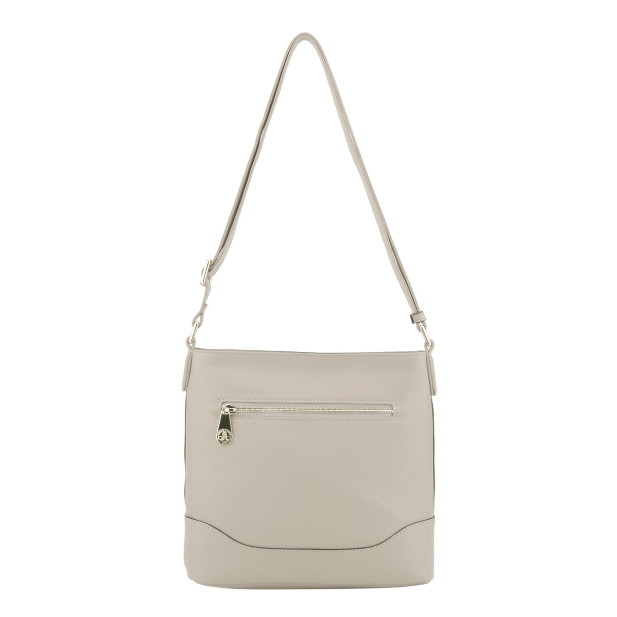 Red crossbody bag POURCHET Beige