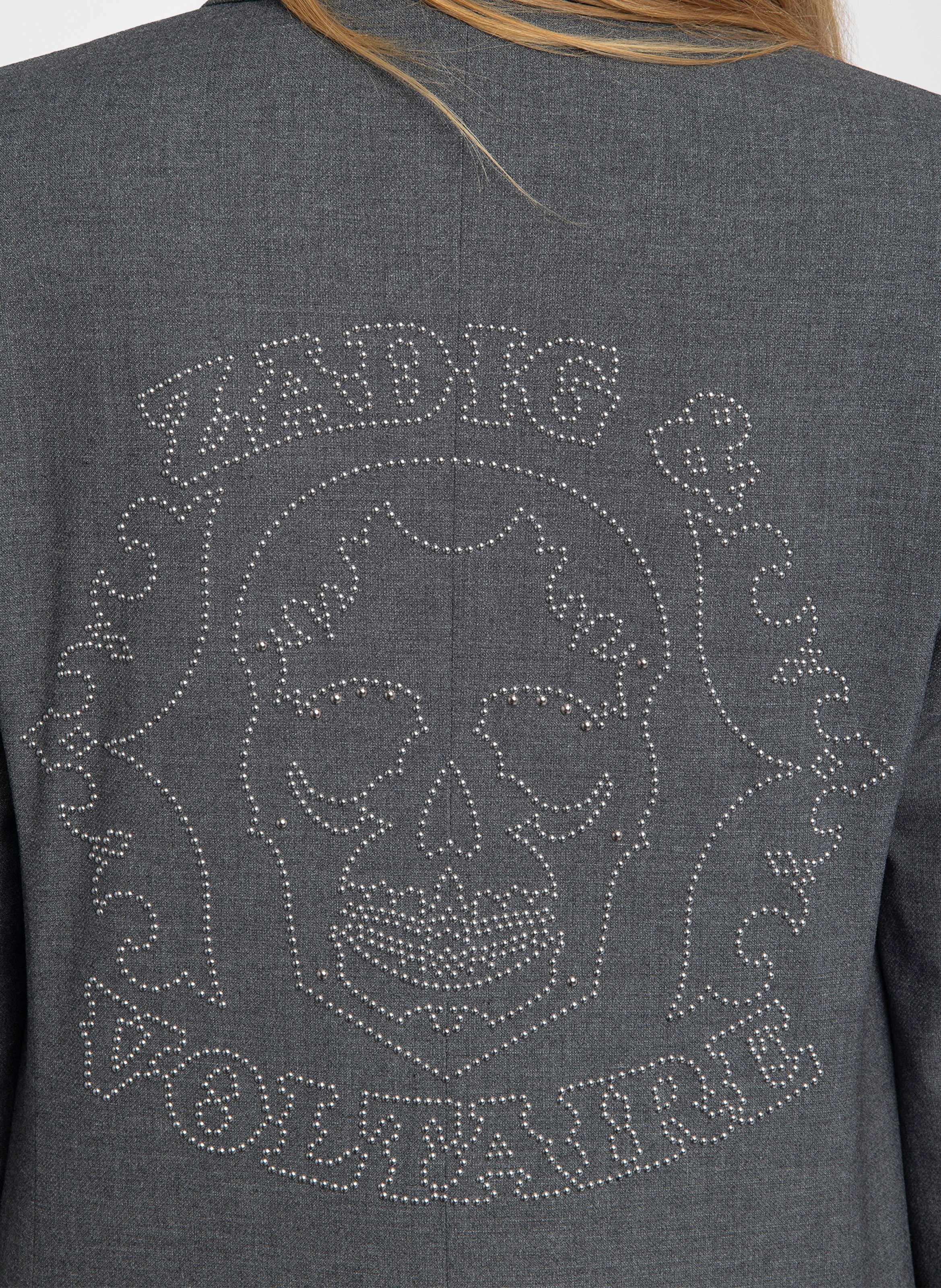 Straight blazer with rhinestones ZADIG&VOLTAIRE Grey