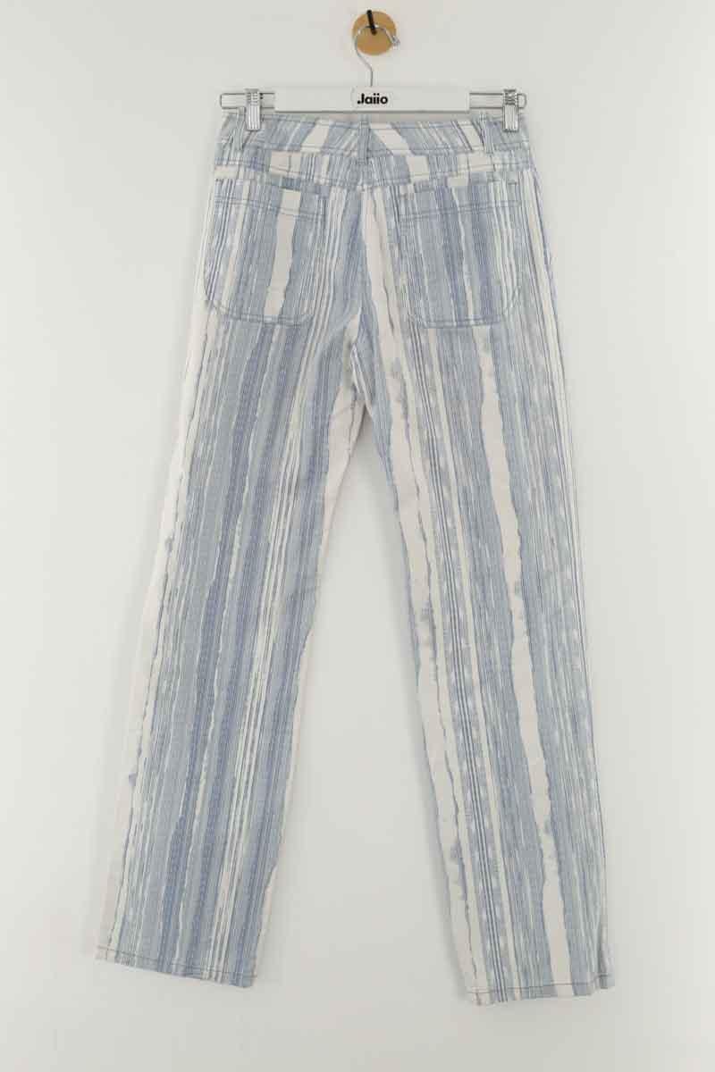 Slim-fit cotton cargo pants KENZO - SECONDE MAIN Blue