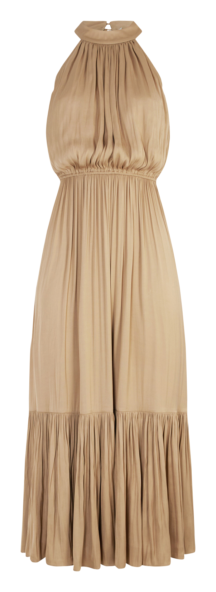 Robe longue évasée col ras du cou Noir Morgan Femme Place des