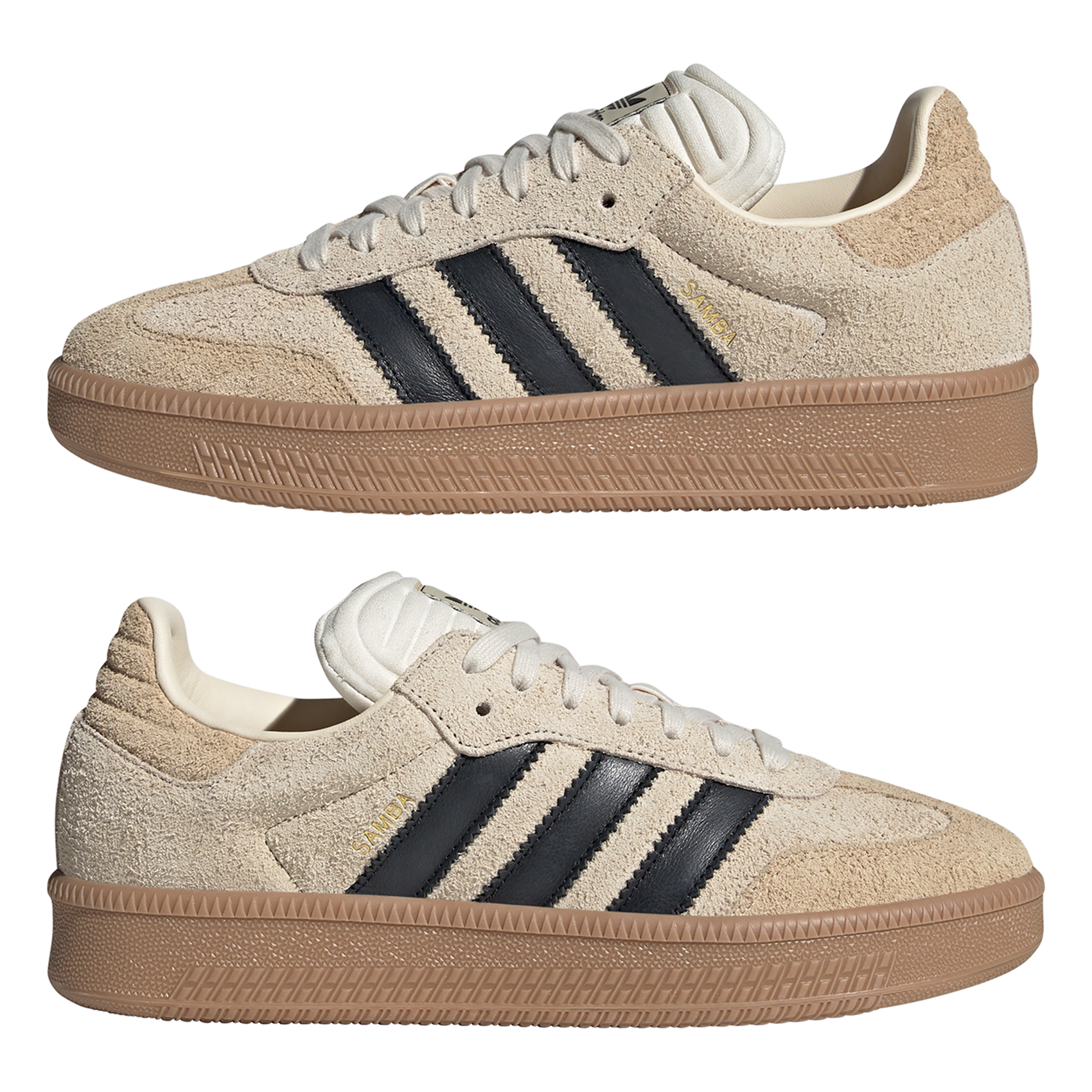 Baskets basse en cuir ADIDAS Beige