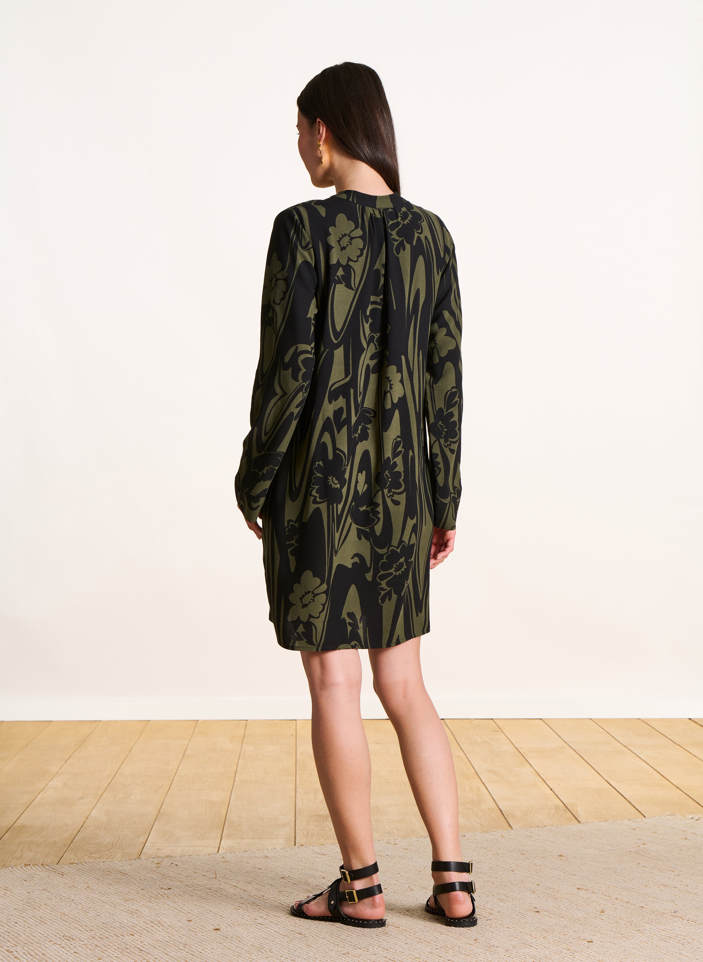 Robe courte droite LA FEE MARABOUTEE Multicolore