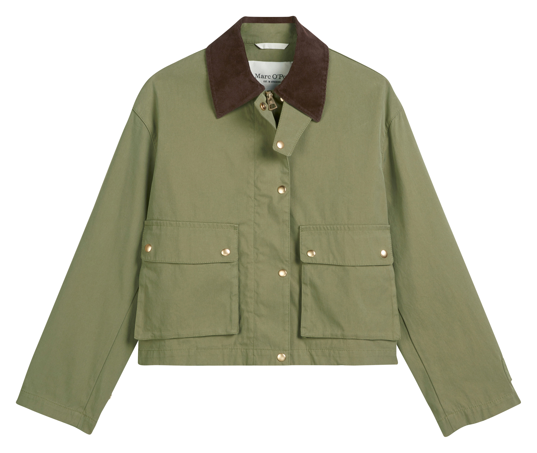 Veste col classique en coton mélangé MARC O&#039;POLO Vert