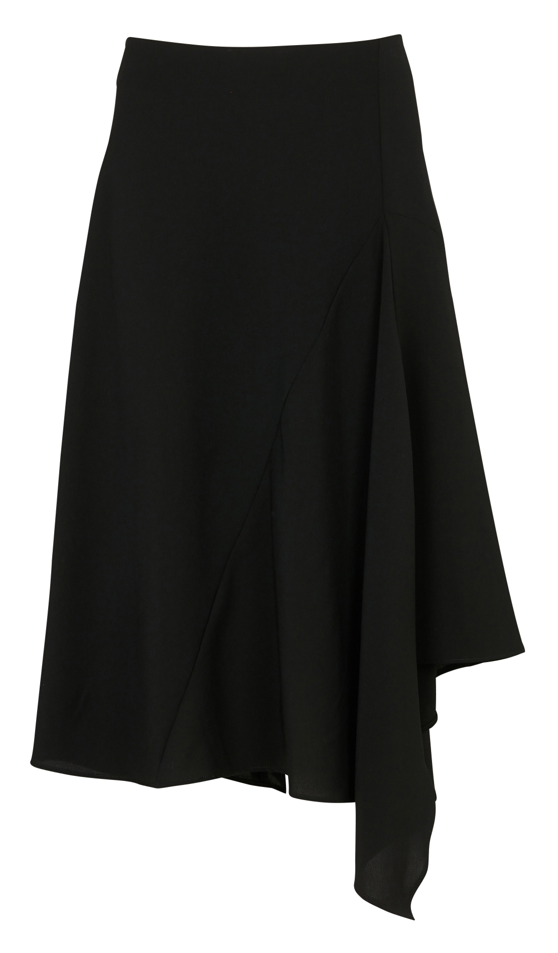 Asymmetric midi skirt LA FEE MARABOUTEE Black