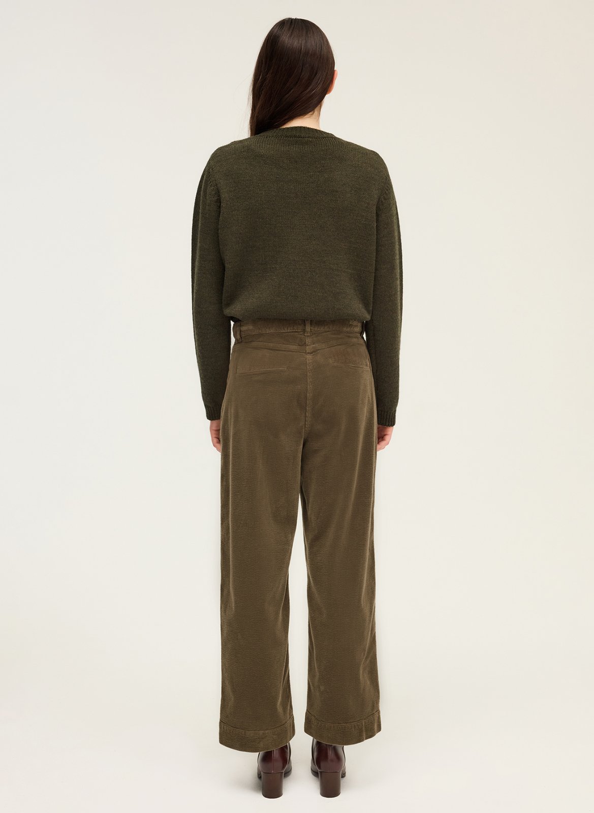 Chino van katoenmix PABLO Kaki