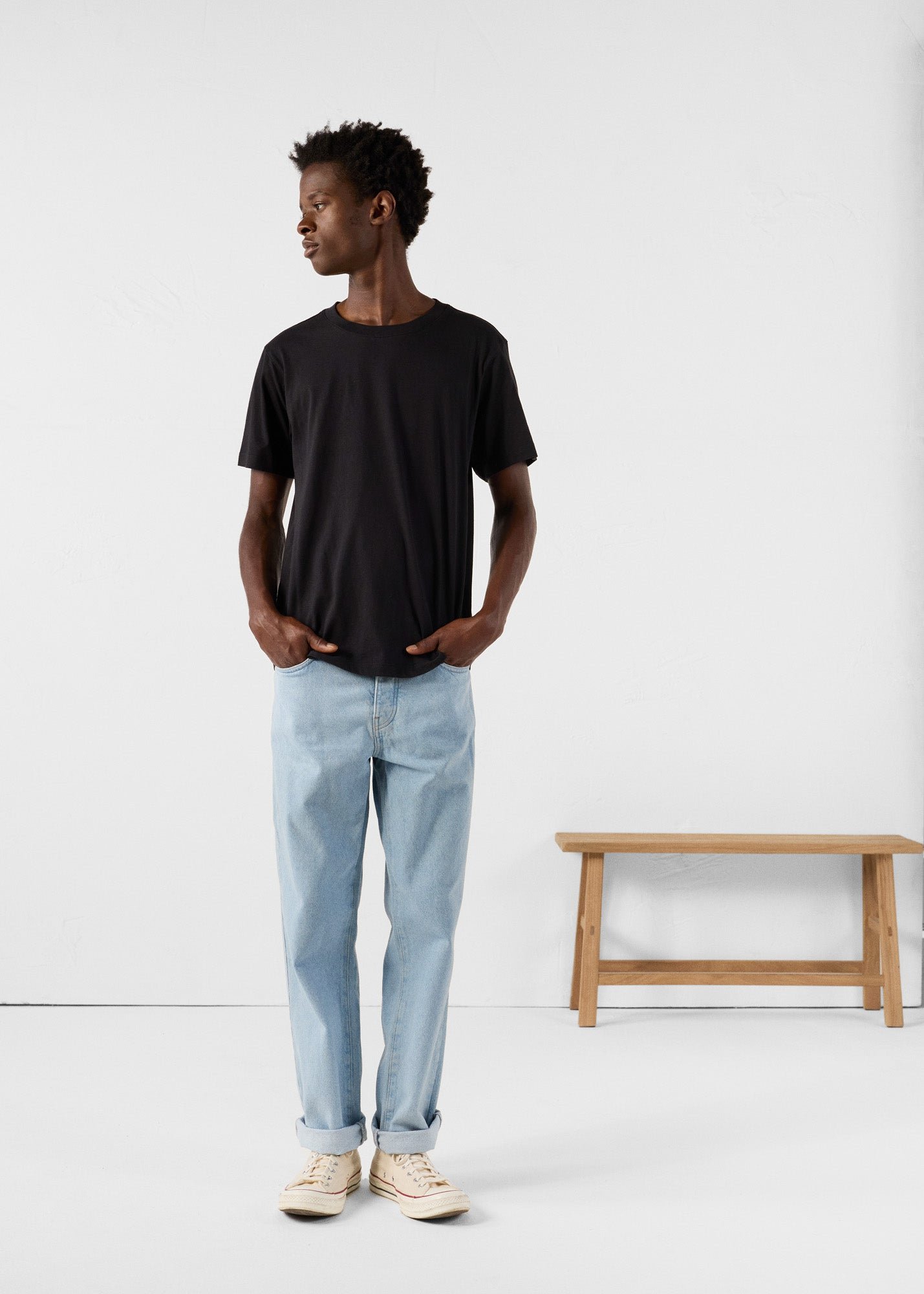 Round neck petro T-shirt JOTT Black