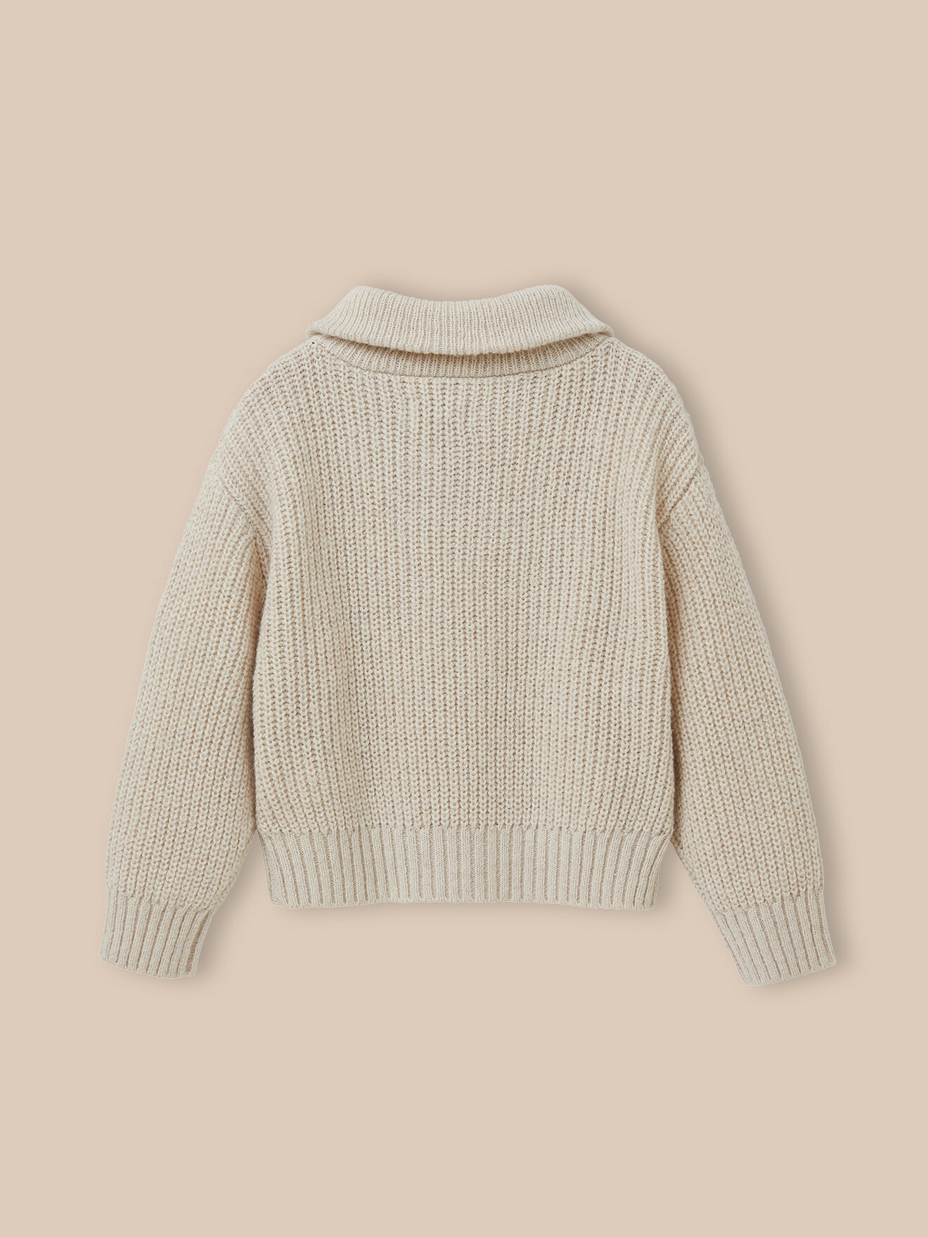 Trucker-style sweater CYRILLUS White