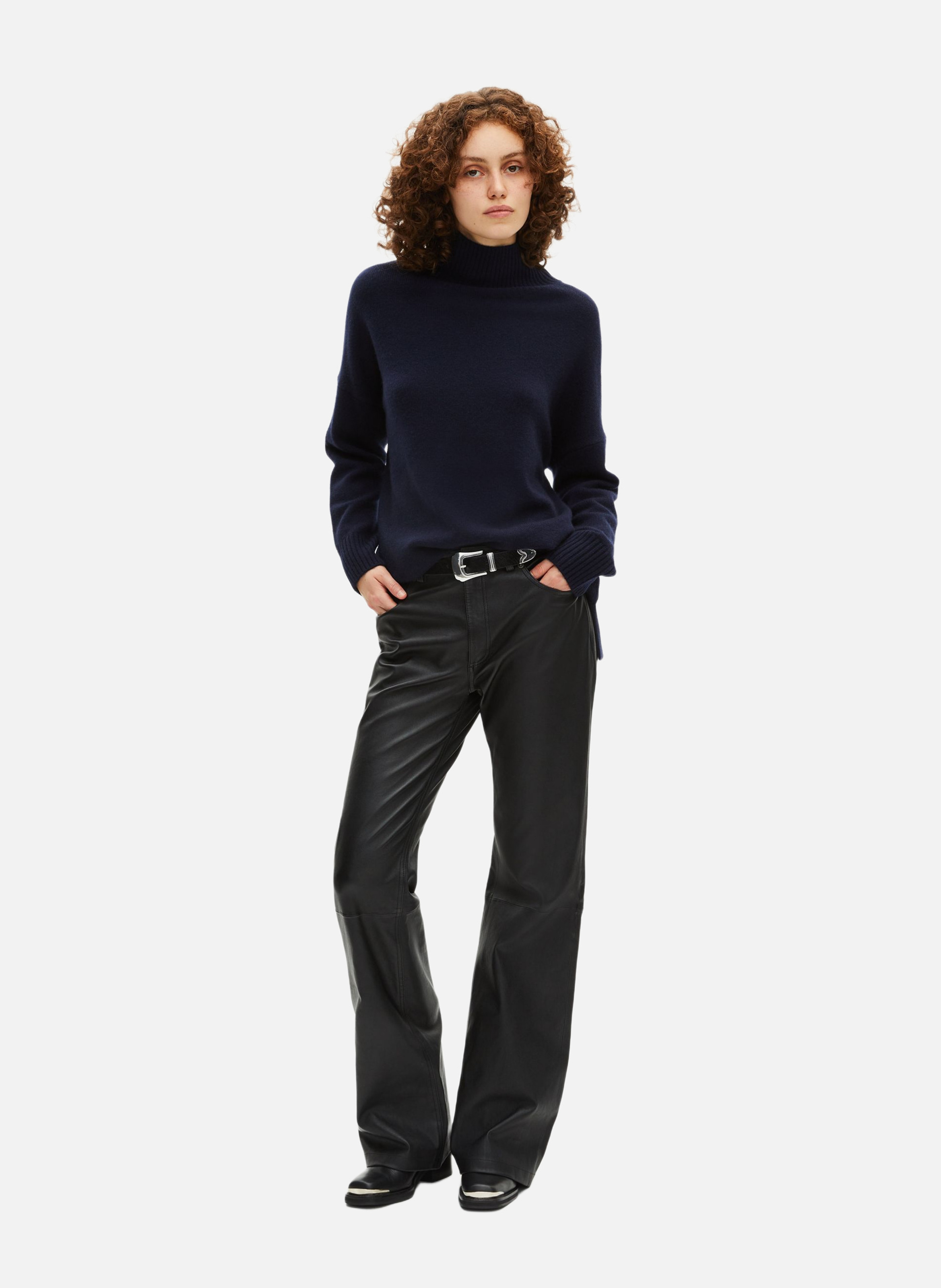 Cashmere turtleneck sweater THE KOOPLES Blue