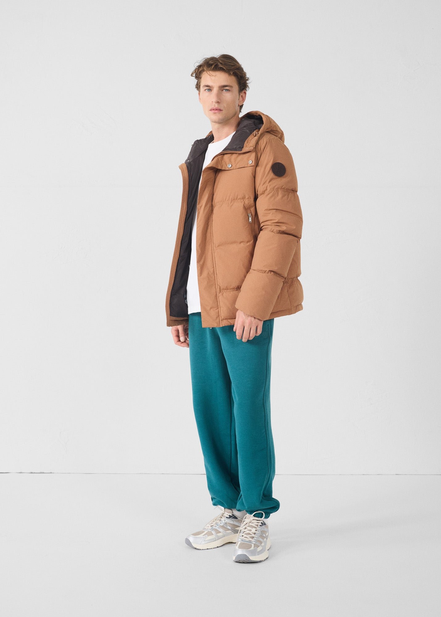 Sanji puffer cold weather jacket JOTT Brown