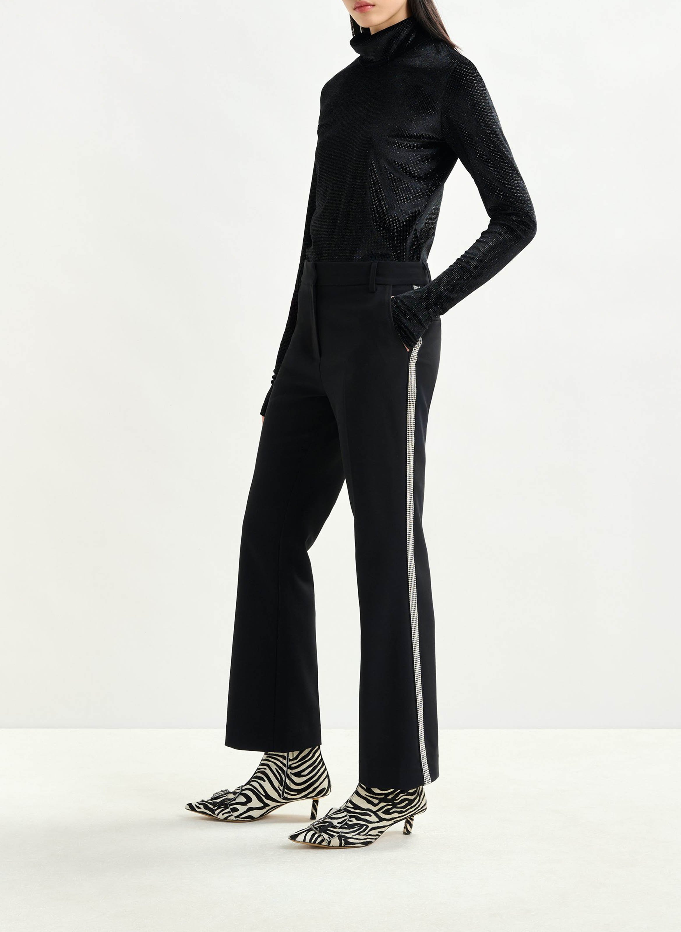 Top col roulé en velours ESSENTIEL ANTWERP Noir