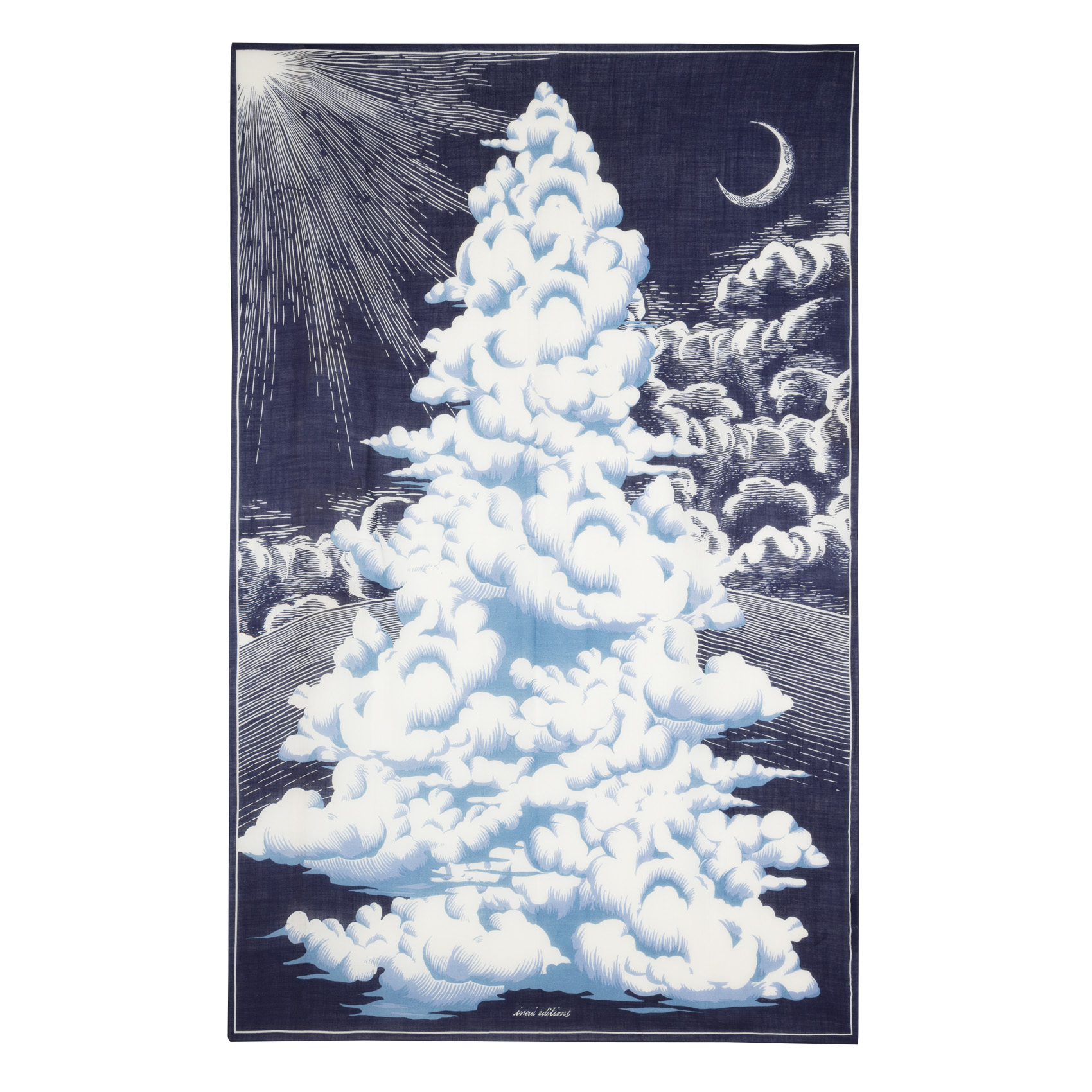 Wollschal INOUI EDITIONS Blau