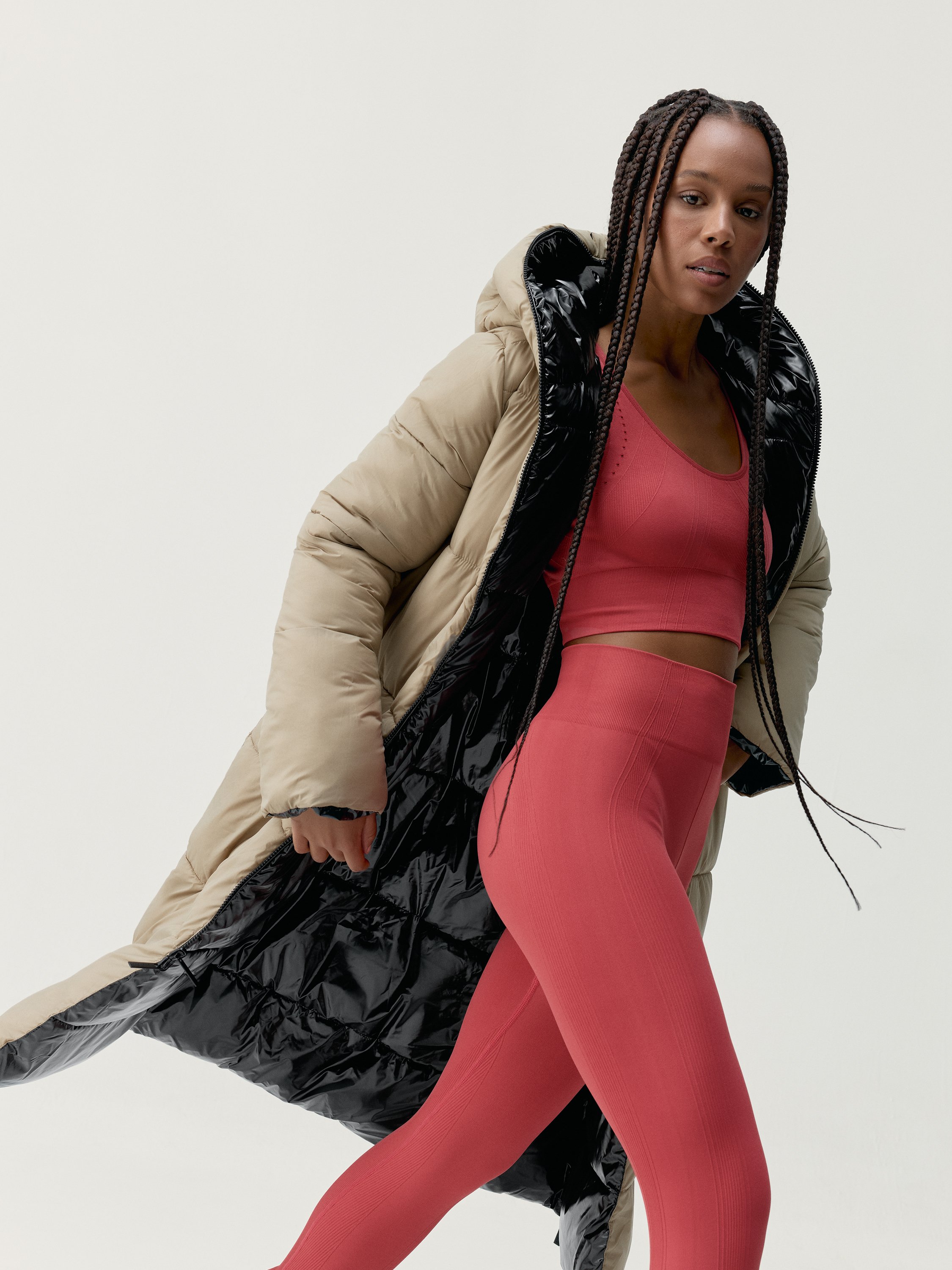 Zip-up performance athleisure sports jacket BORN LIVING YOGA Black