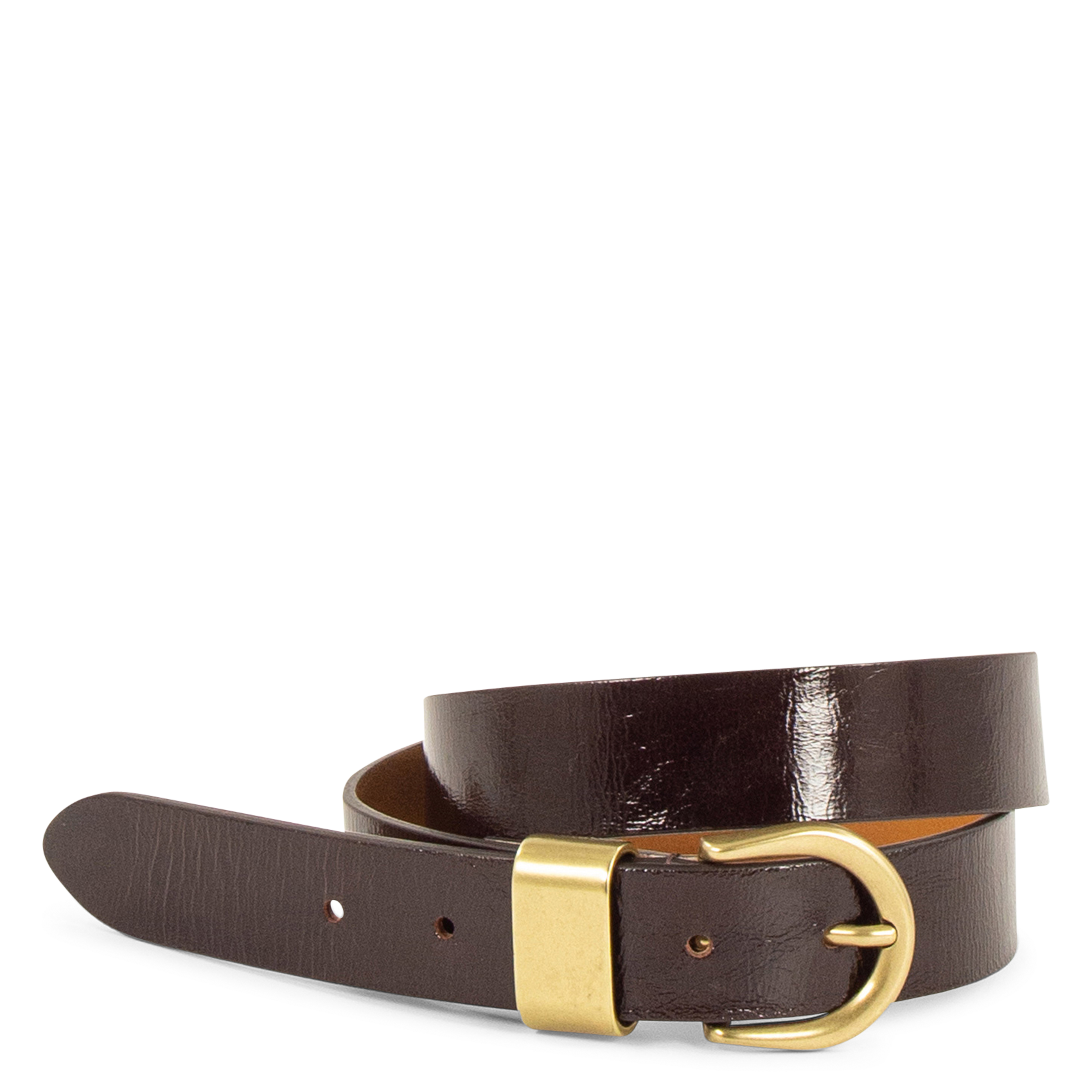 Ceinture à boucle en cuir SESSUN Marron