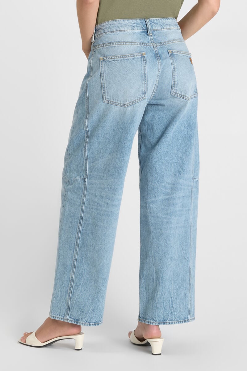 Jeans loose, large , longueur 34 LE TEMPS DES CERISES Bleu