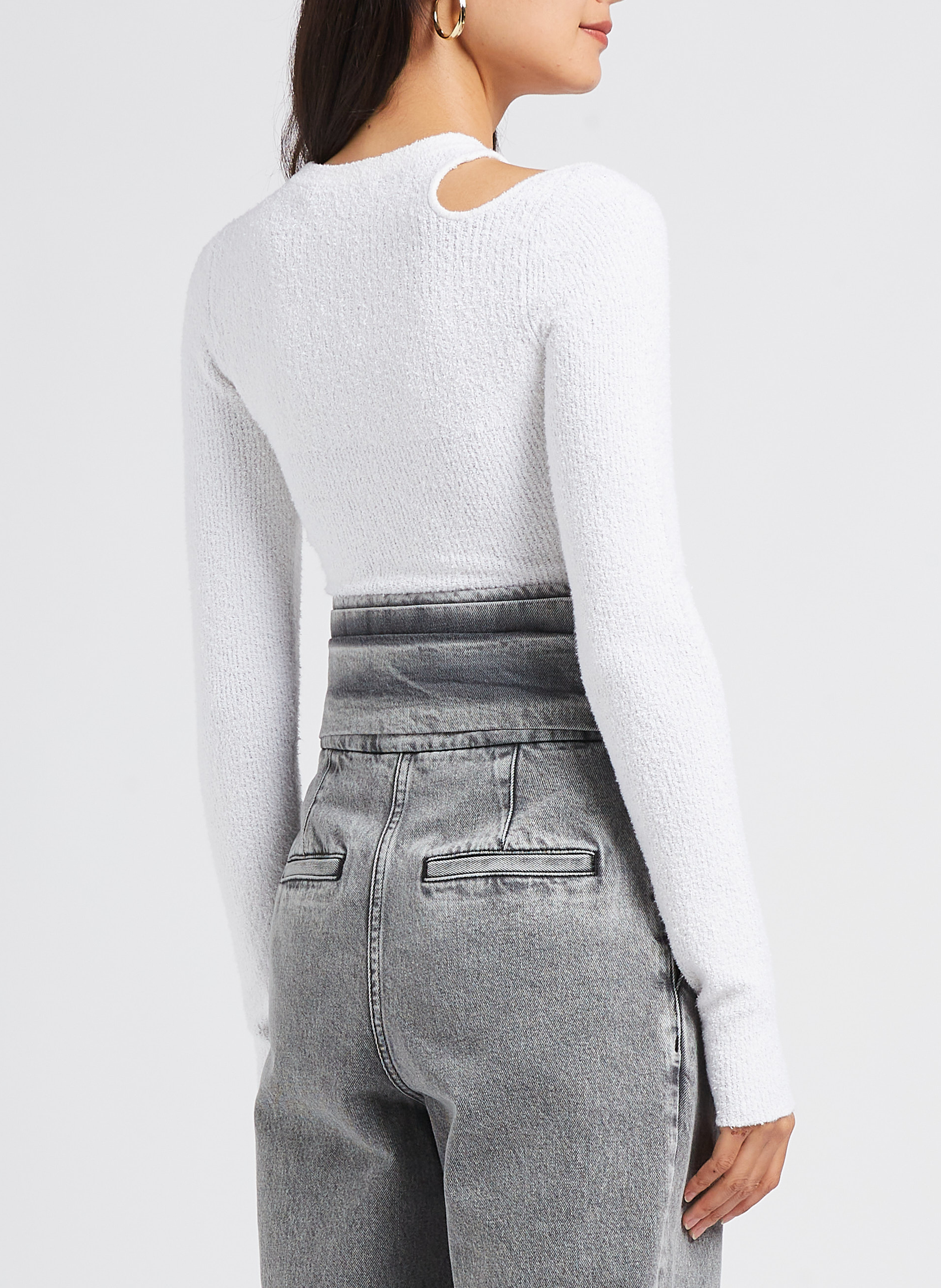 Strakke trui met ronde hals IRO Beige