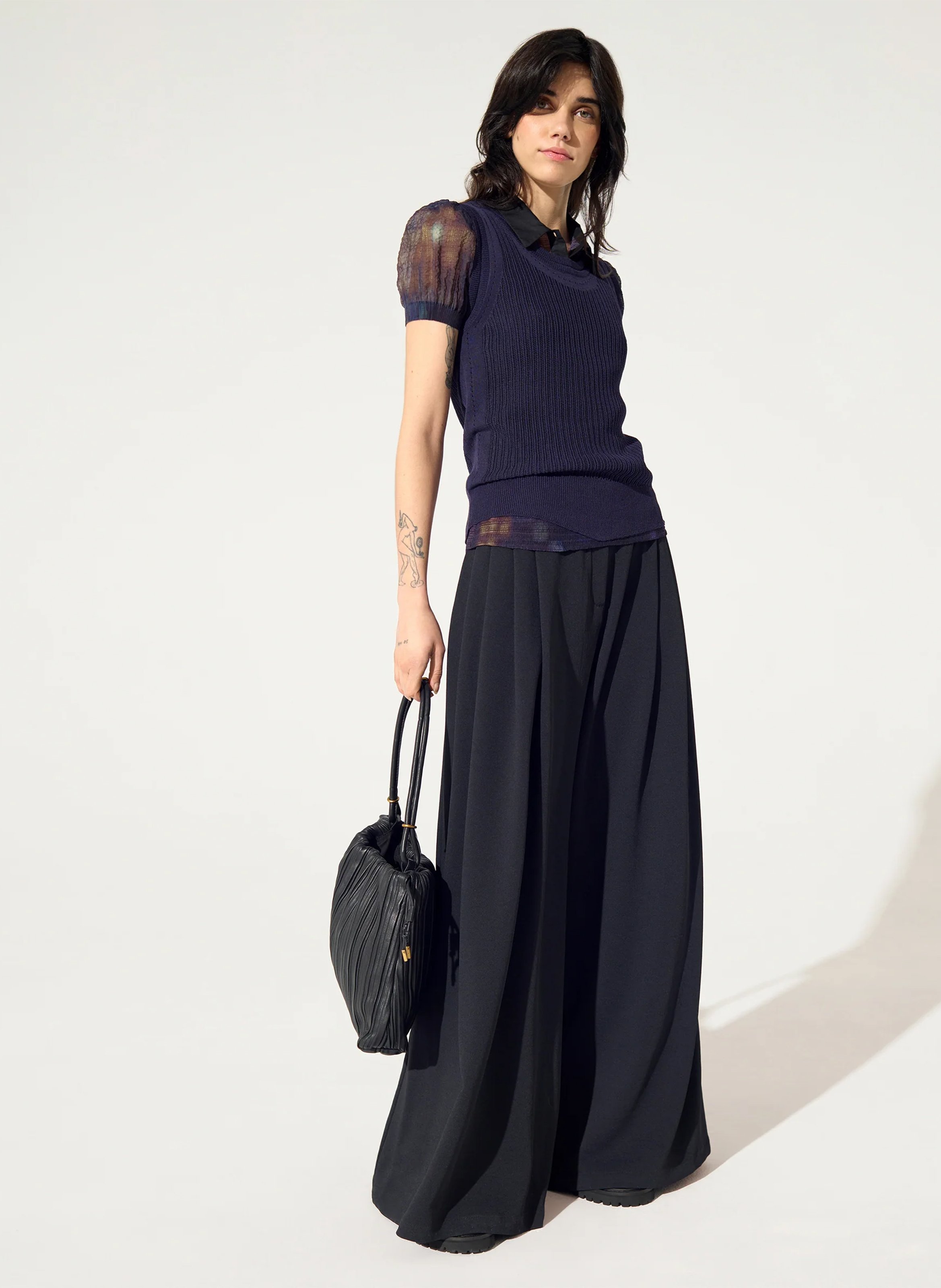 Wide trousers COTELAC Black