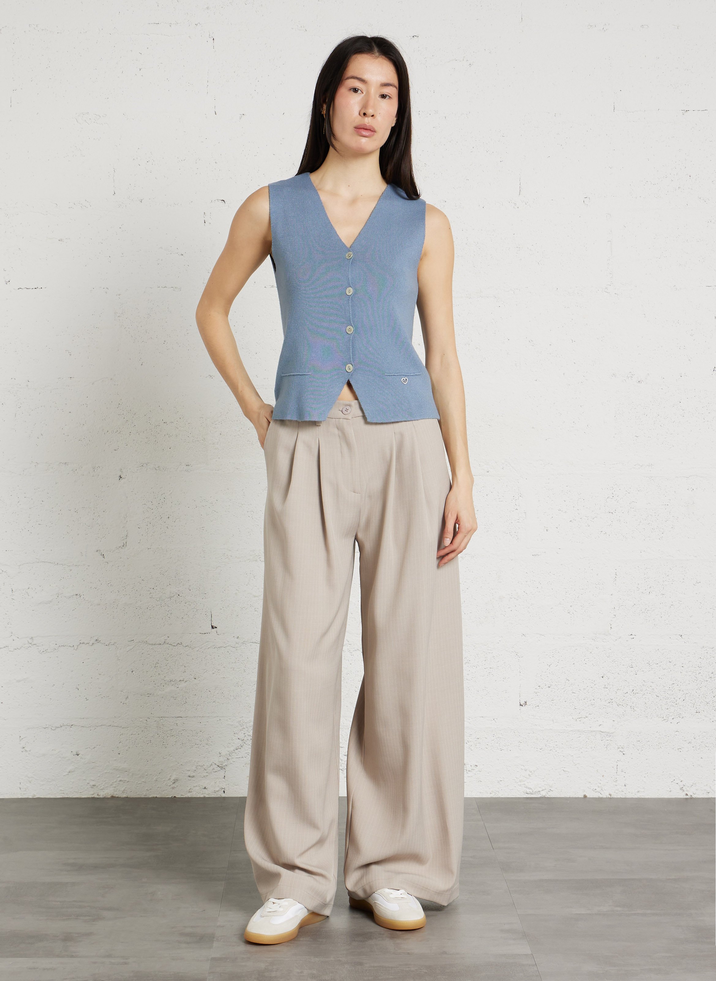 Baskets basses en cuir mélangé HOFF Blanc