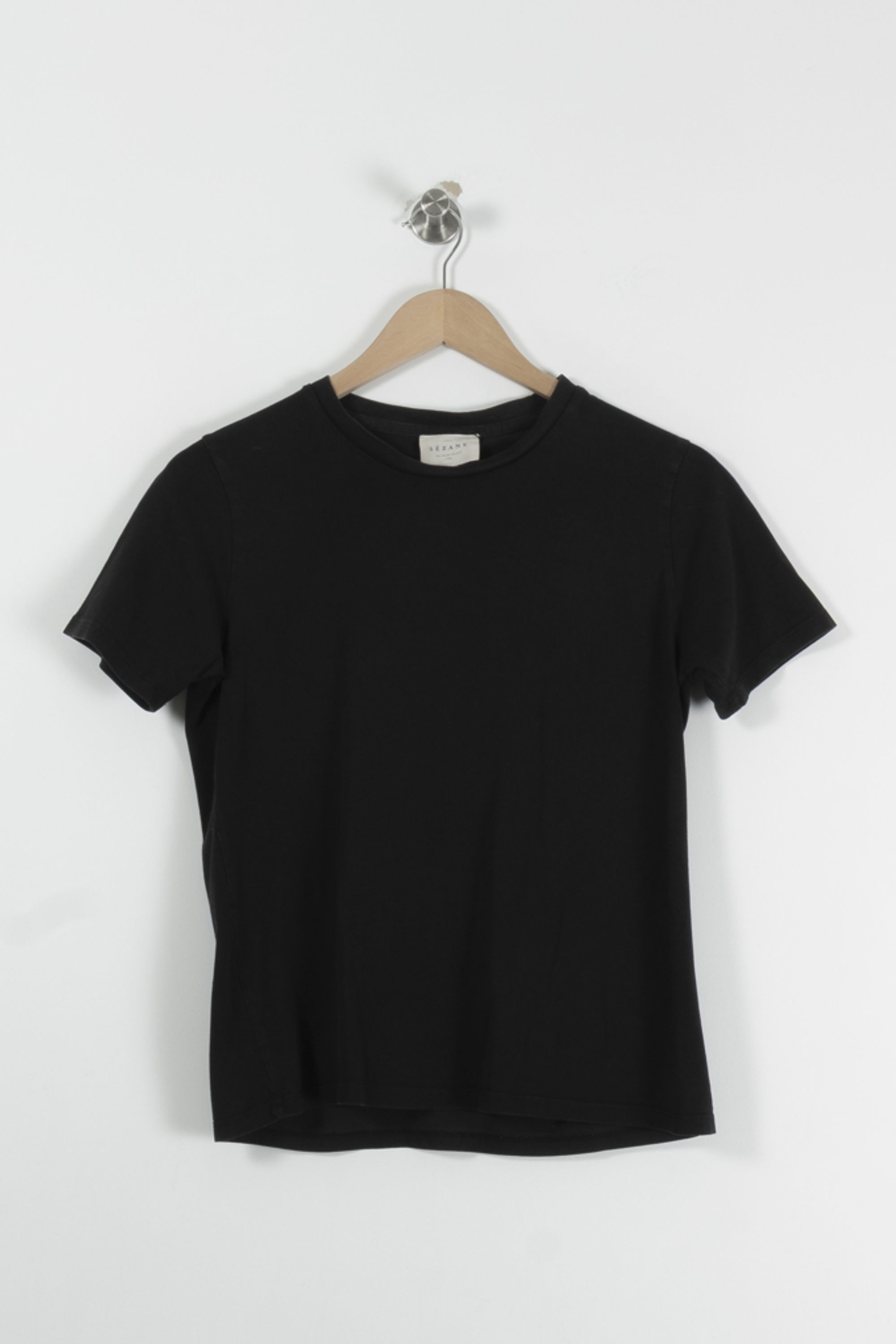 Tommy Badge T-shirt SEZANE - Seconde main Black