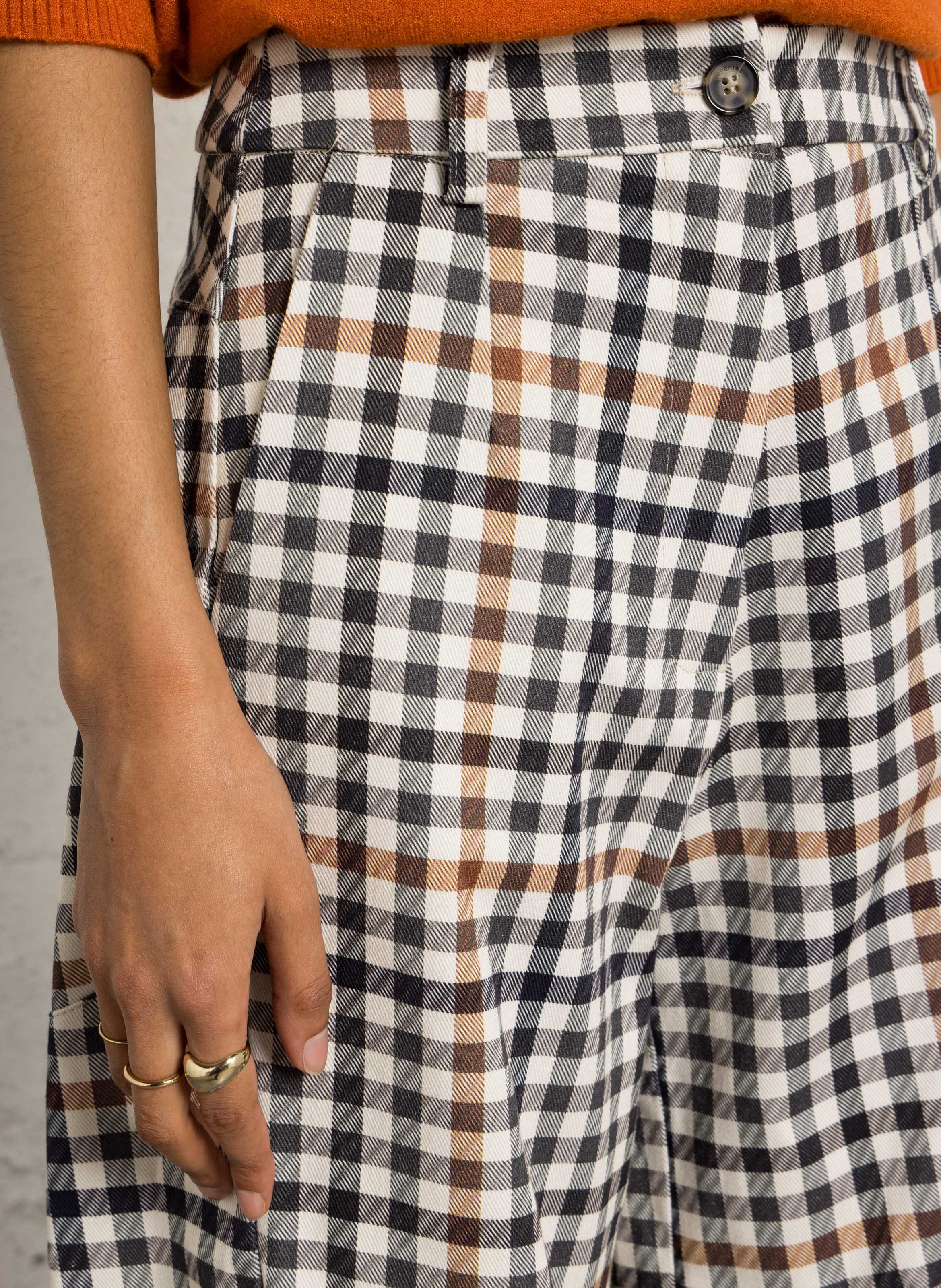 Pantalon ballon à carreaux IMPERIAL Beige