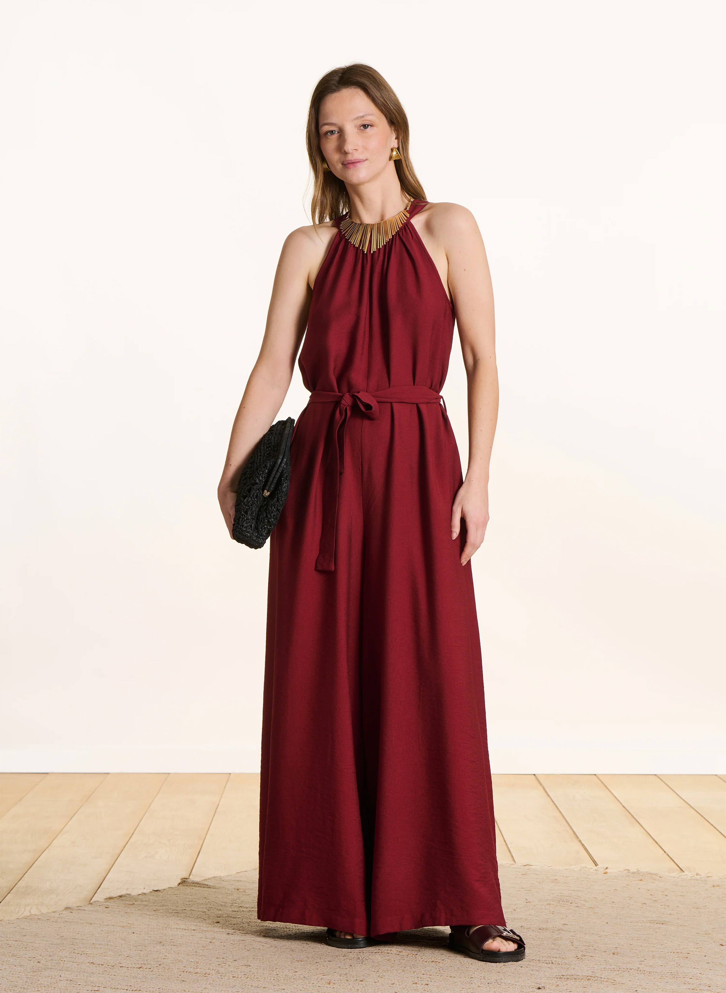 Lange soepele jumpsuit LA FEE MARABOUTEE