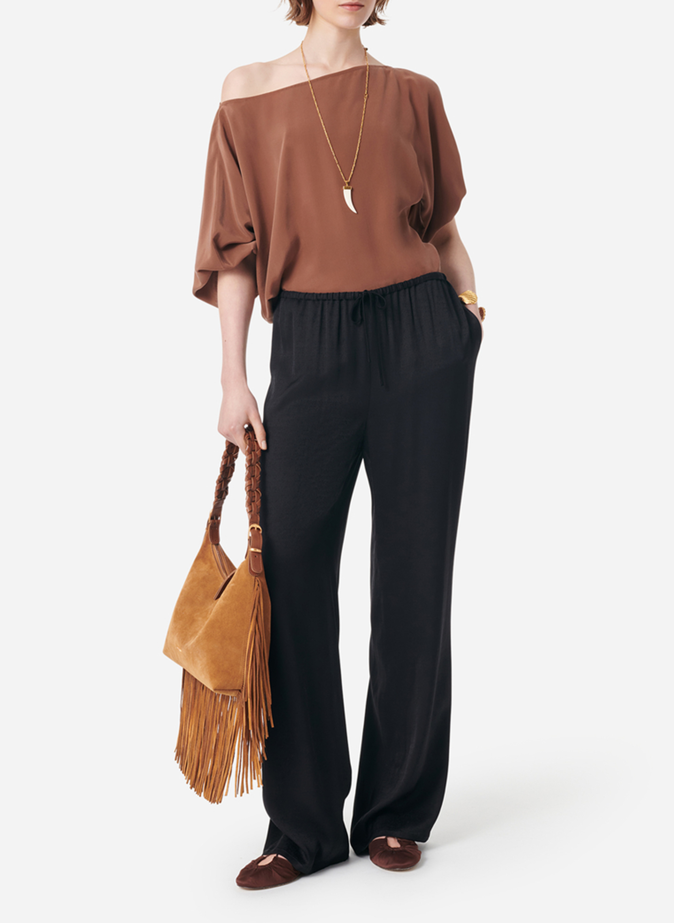 Pantalon large  VANESSA BRUNO Noir