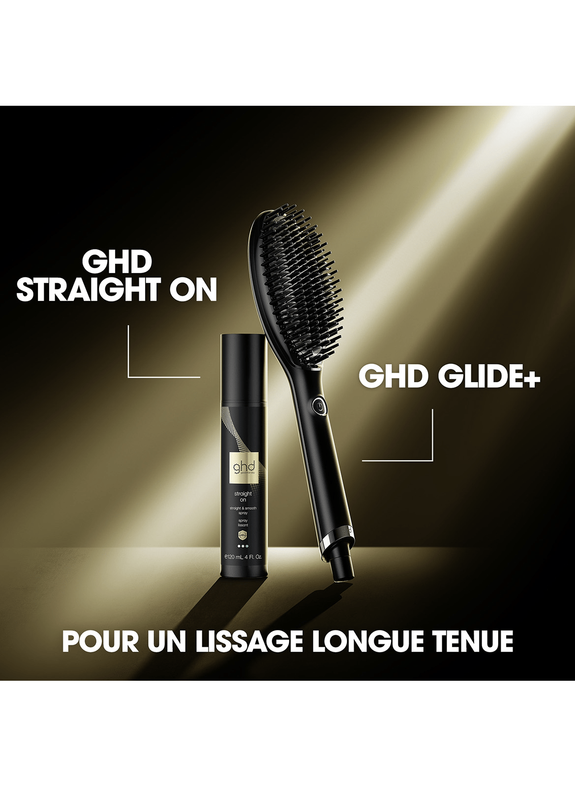 Brosse lissante professionnelle ghd Glide+ GHD Noir