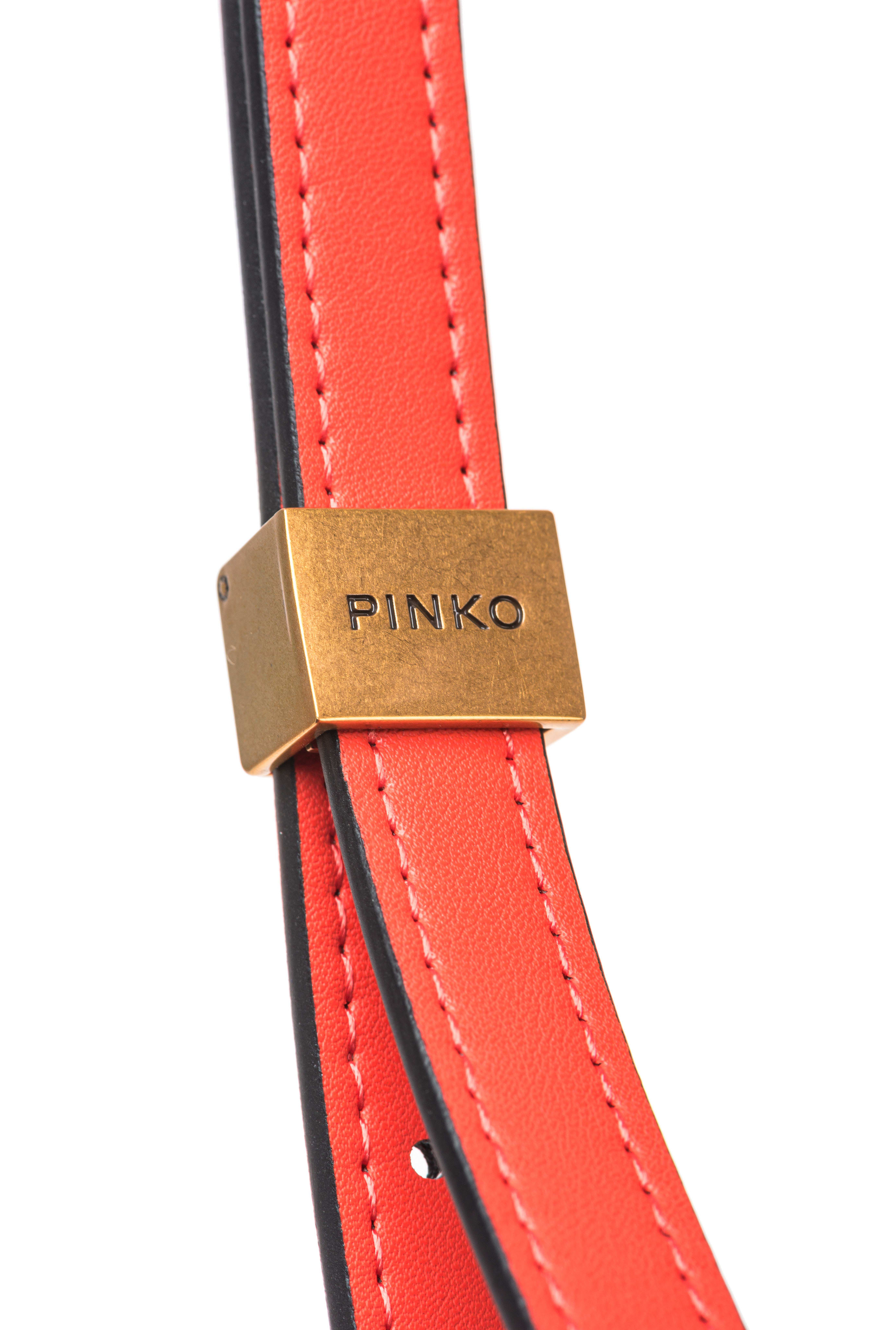 Medium shoulder bag love bag box in nappa leather PINKO Red