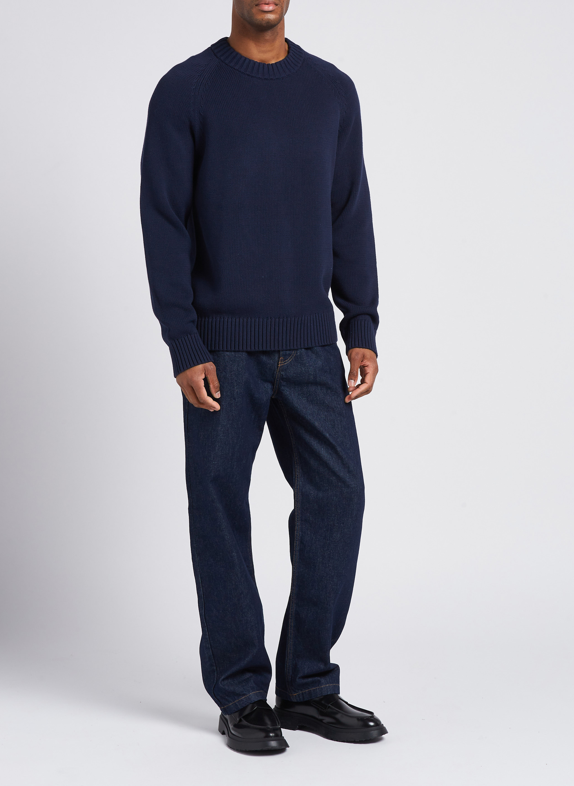 Straight Cut Jeans aus Stretch-Baumwolle SAISON 1865 Blau