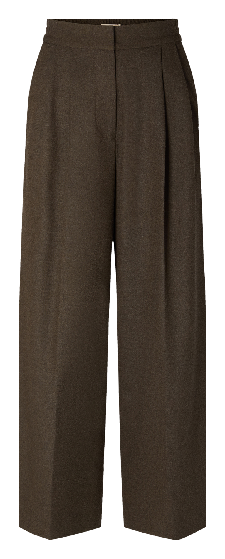 Wijde broek met hoge taille | Kaki SESSUN Dames