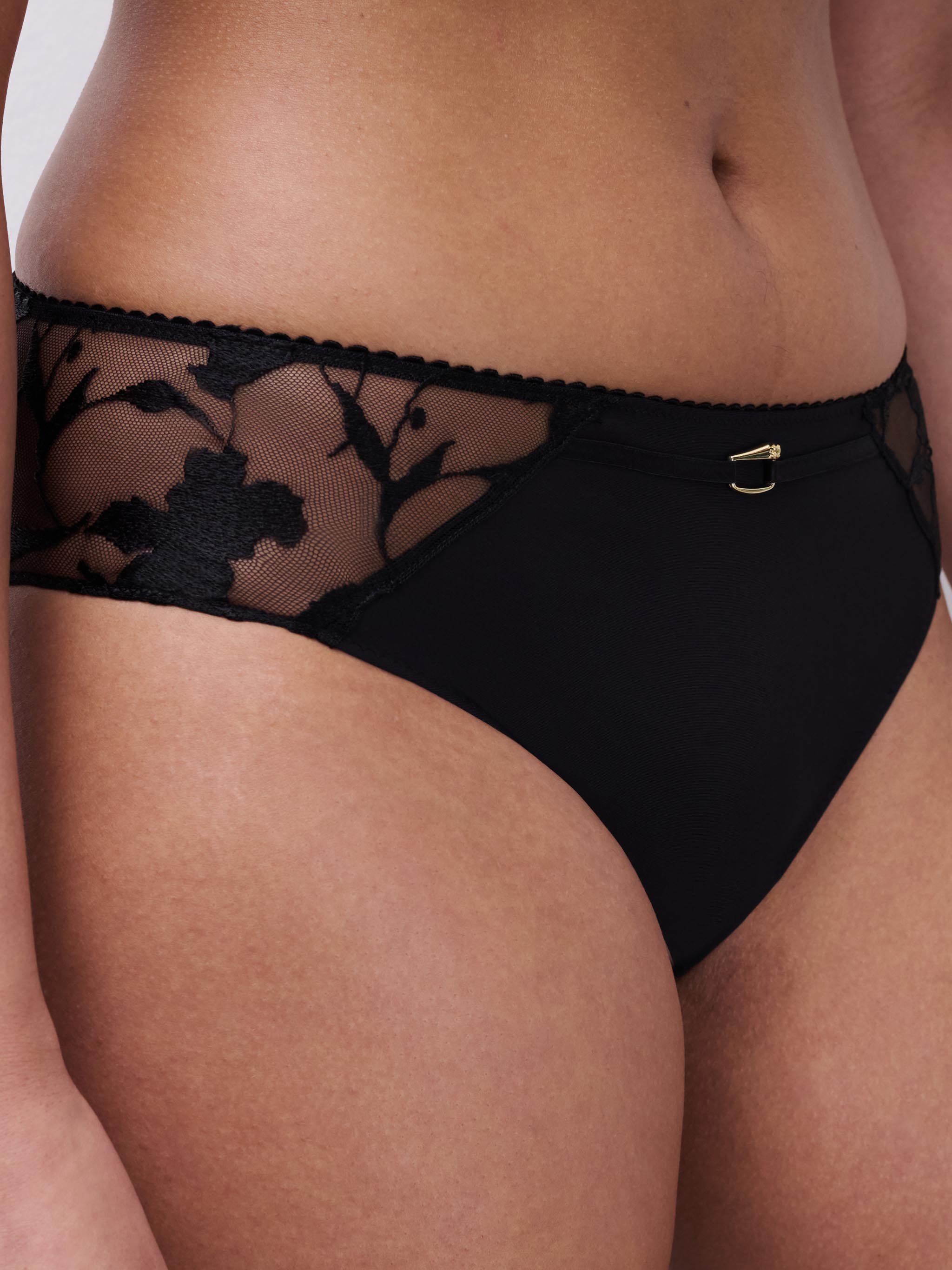 Floral Embroidered Culottes CHANTELLE Black