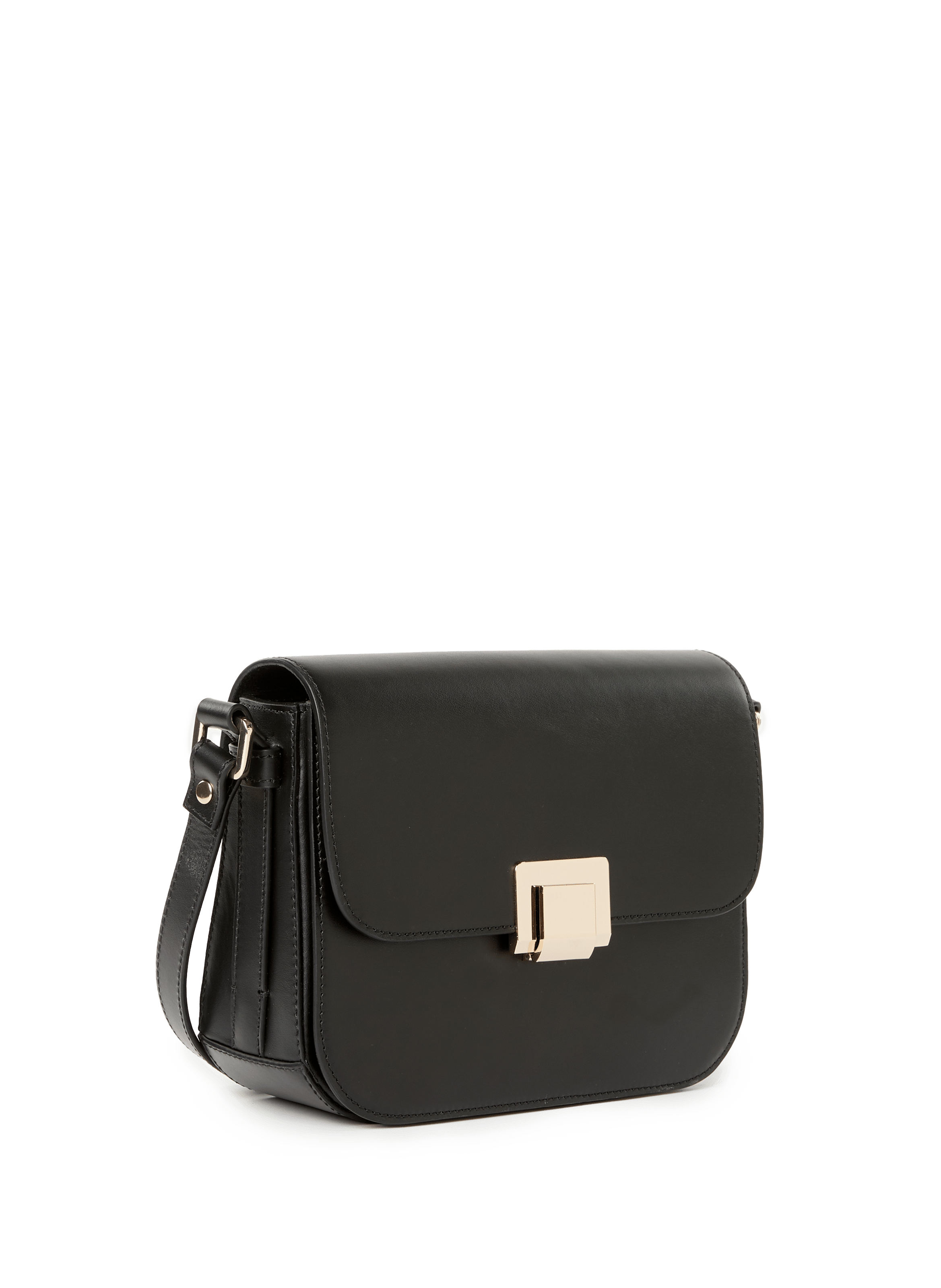 Flora leather shoulder bag SAISON 1865 Black